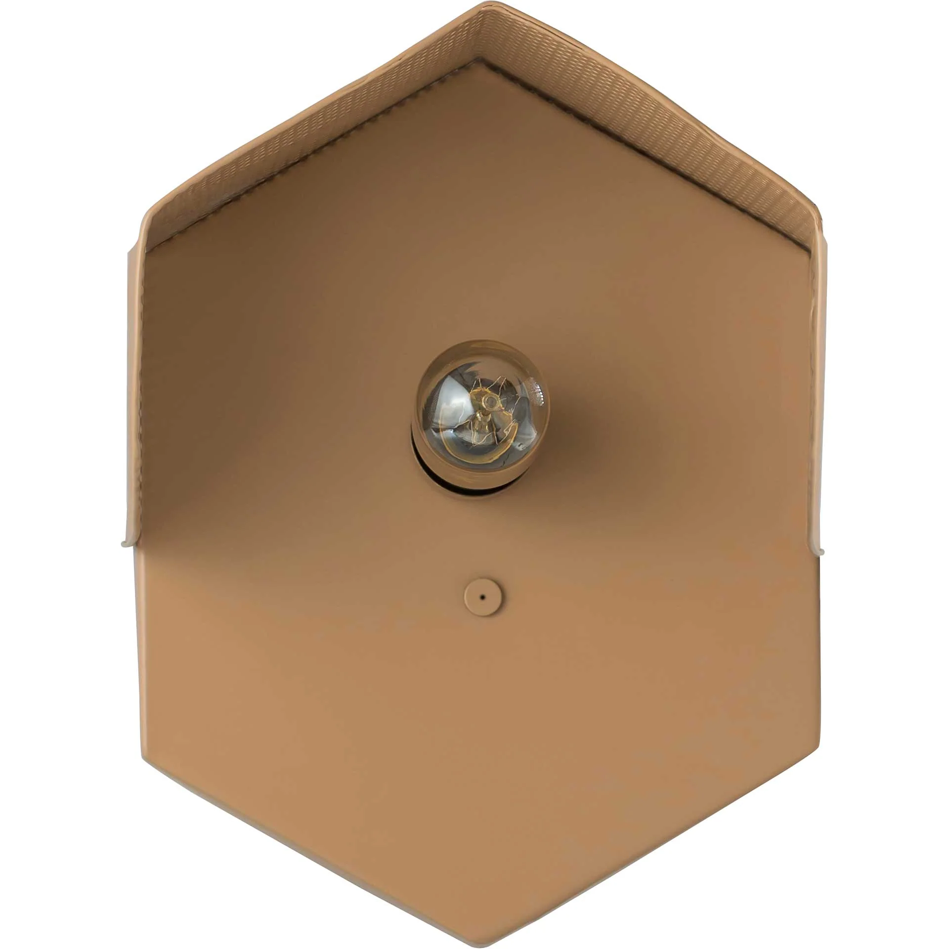 Monroe Hexagon Wall Sconce Tan - Image 2