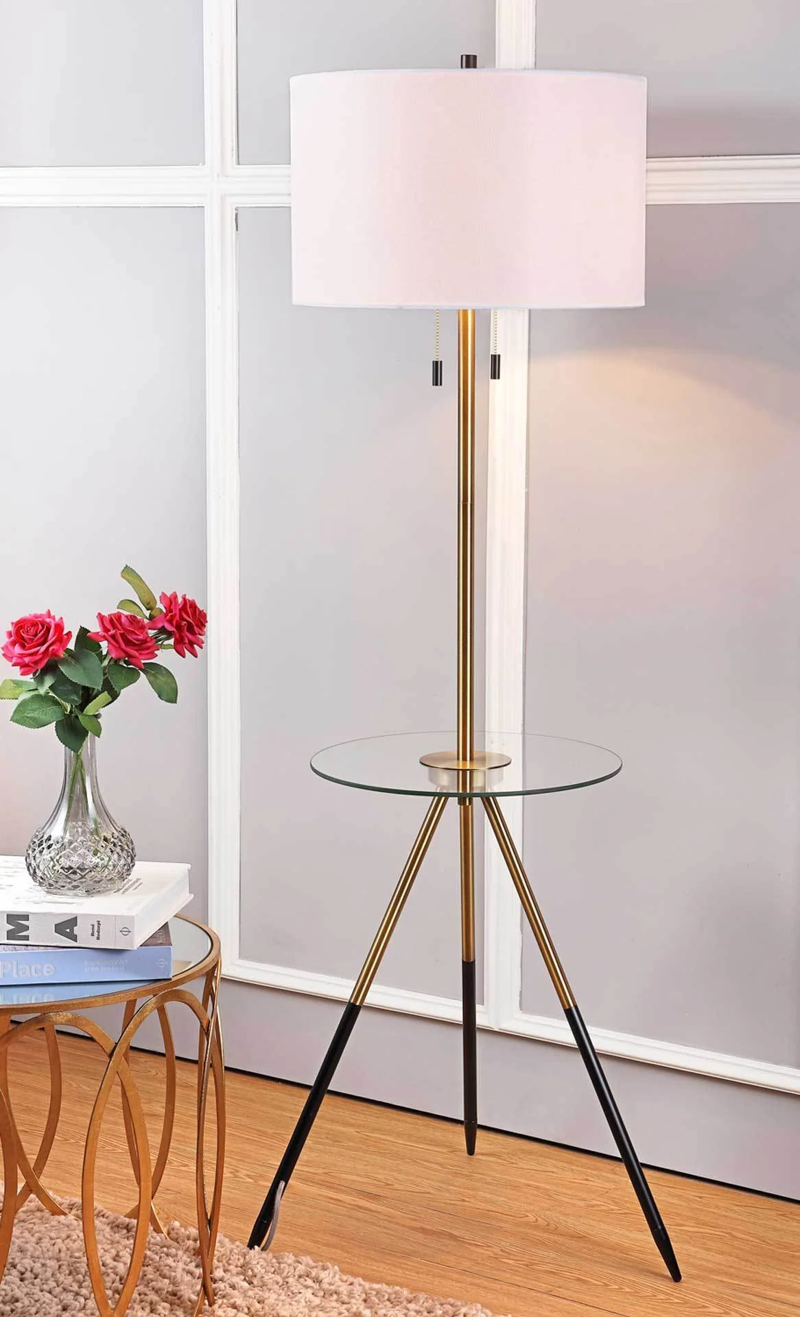 Monserrat Floor Lamp Side Table - Image 3