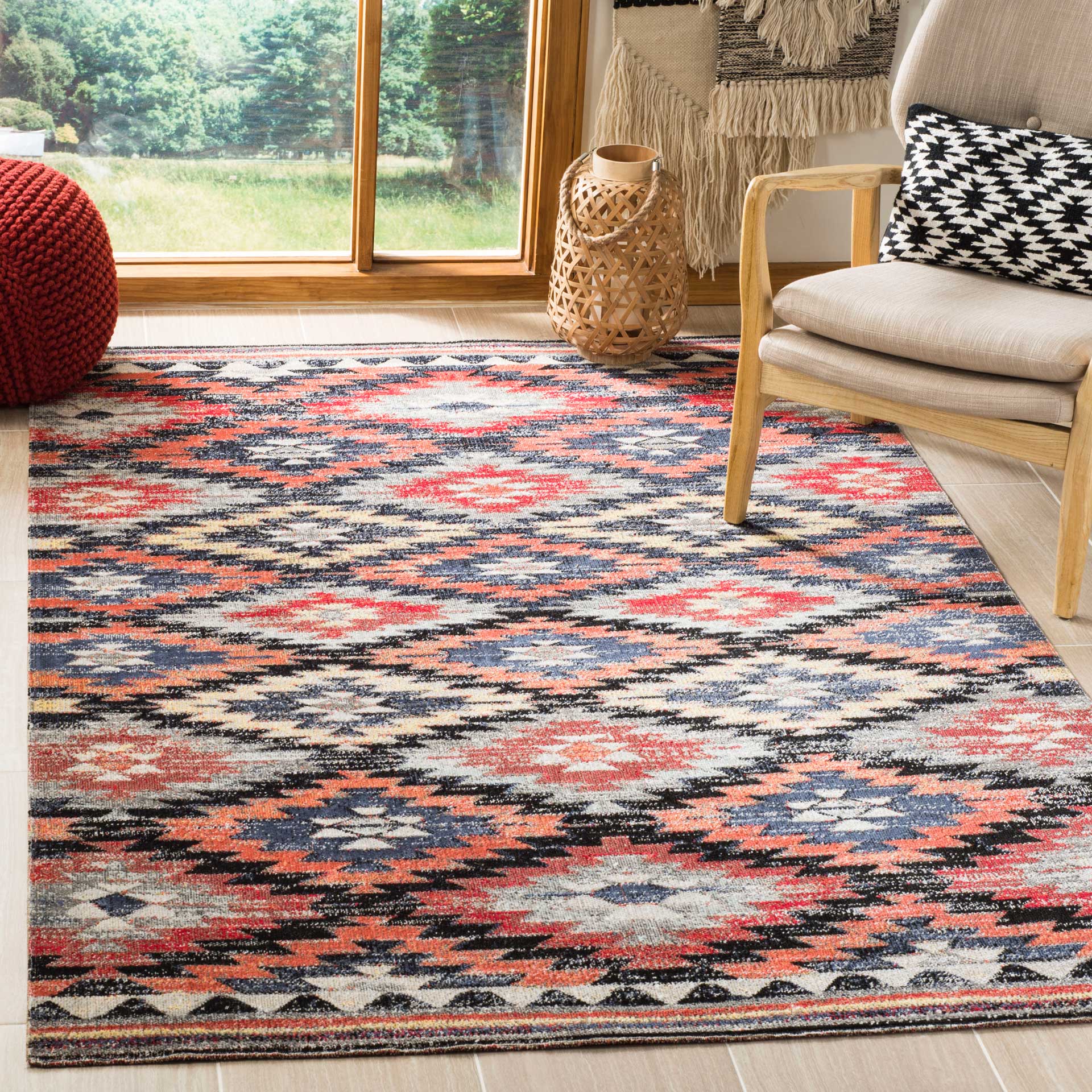 Montage Rust/Black/Multi Area Rug - Image 3