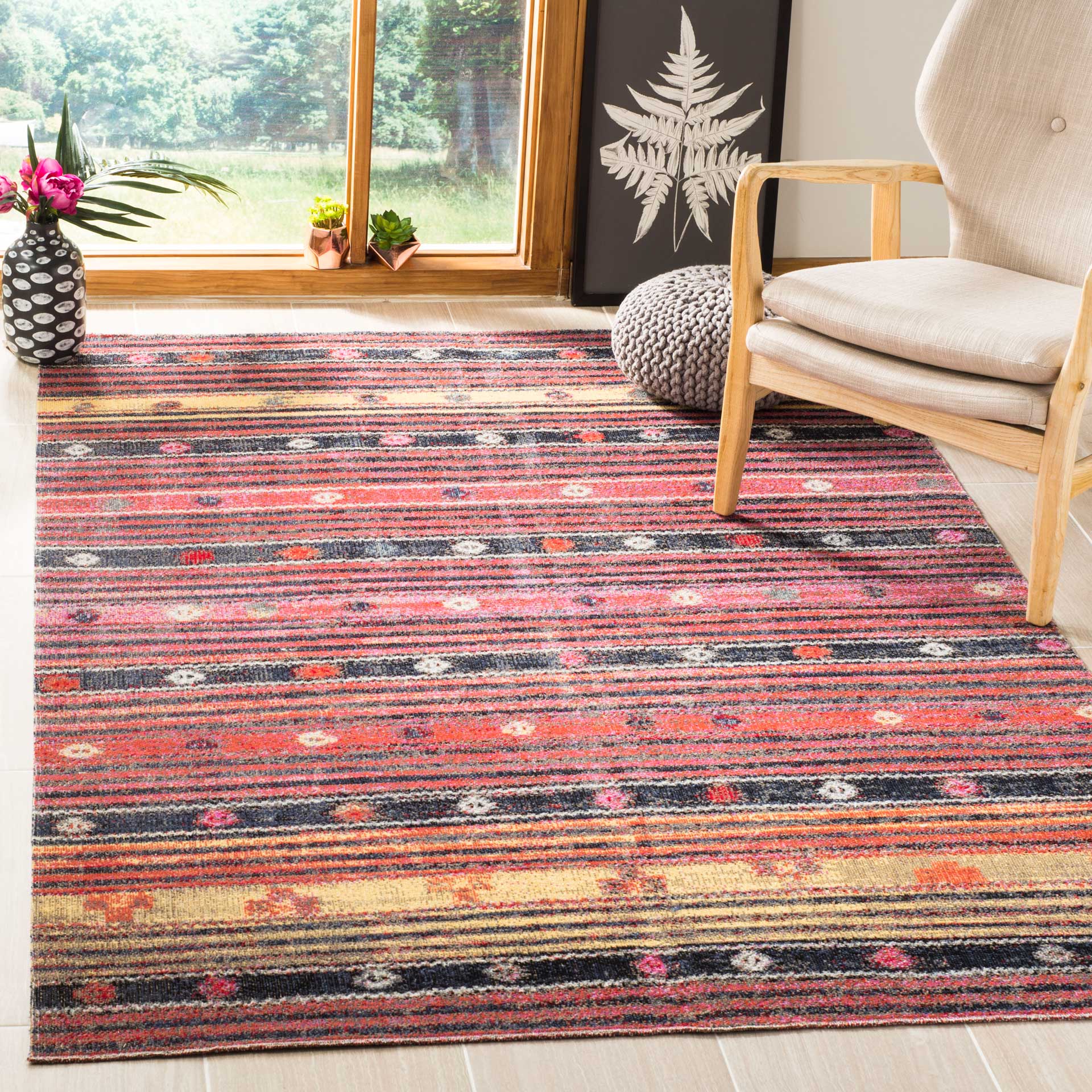 Montage Rust/Multi Area Rug - Image 3