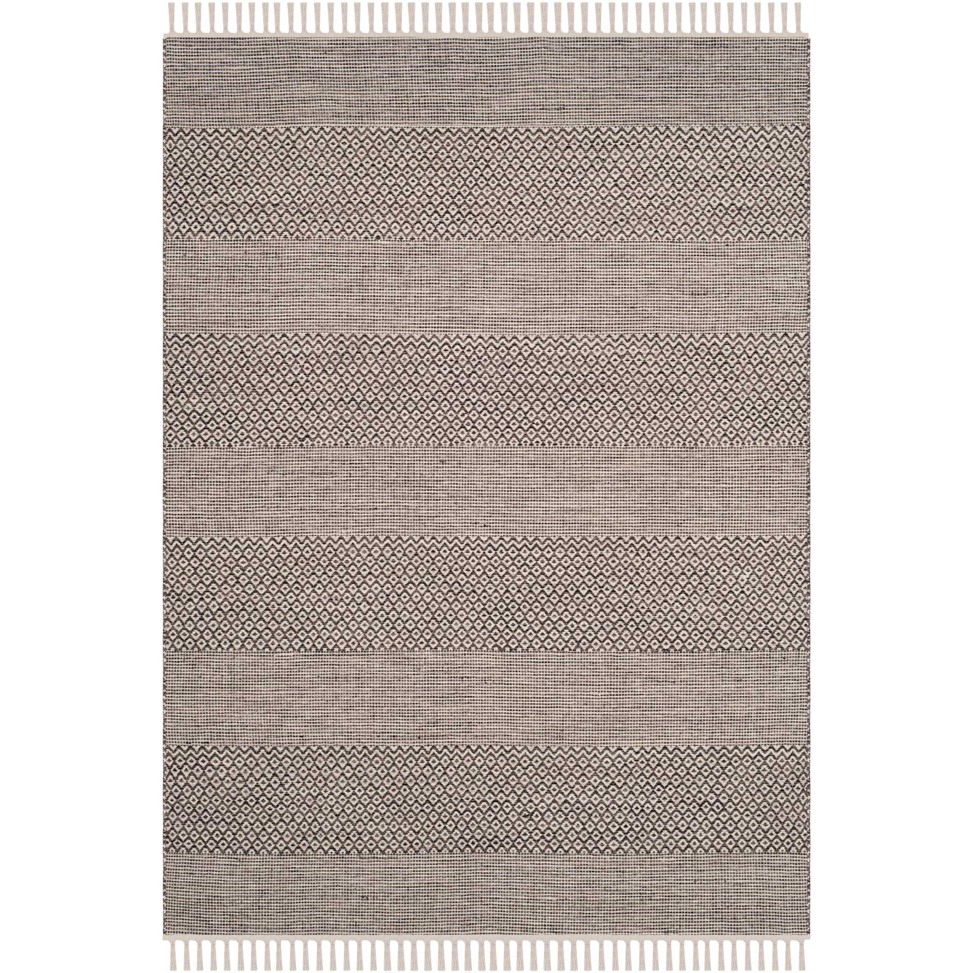 Montauk Alternating Ivory/Anthracite Area Rug - Image 5