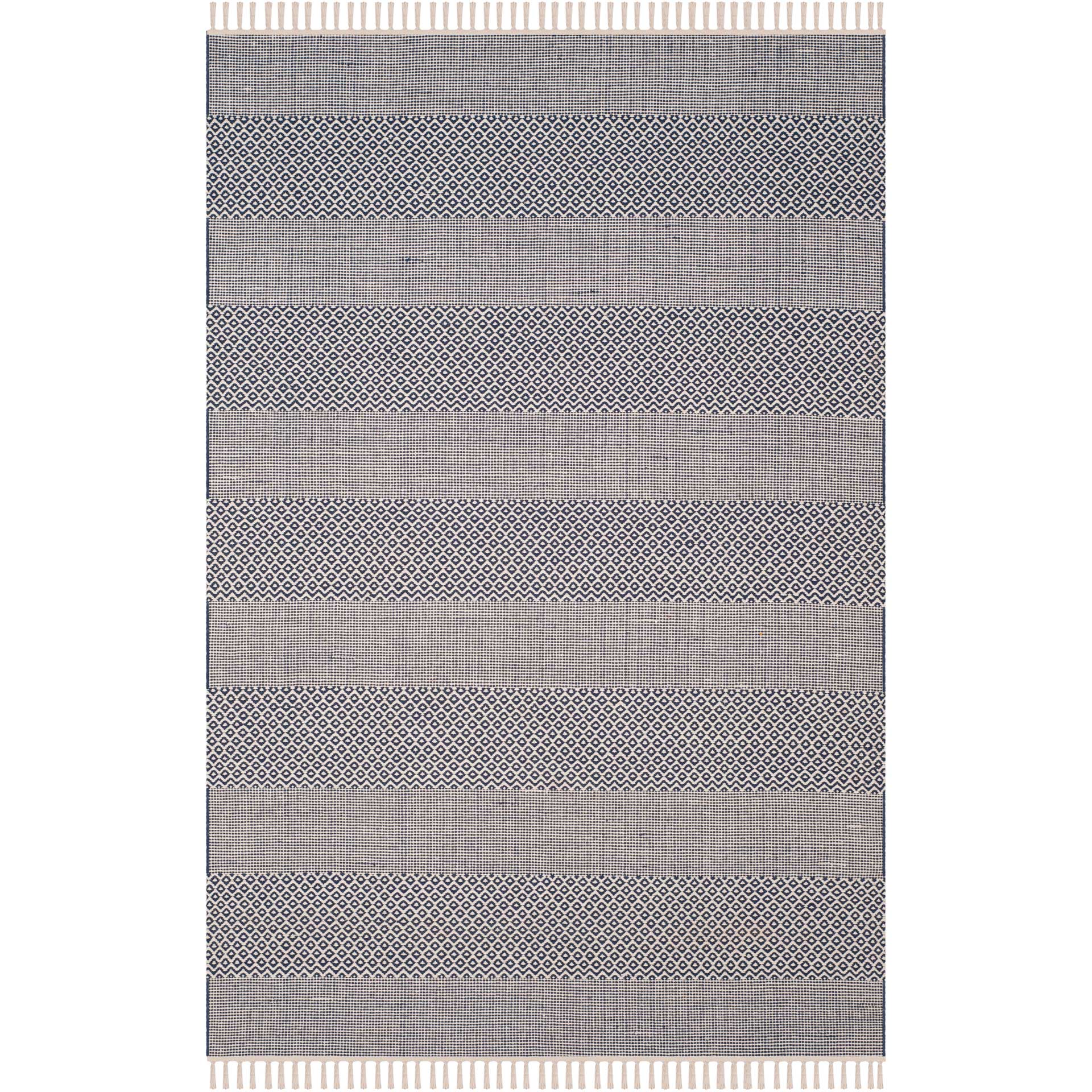 Montauk Alternating Ivory/Navy Area Rug - Image 2