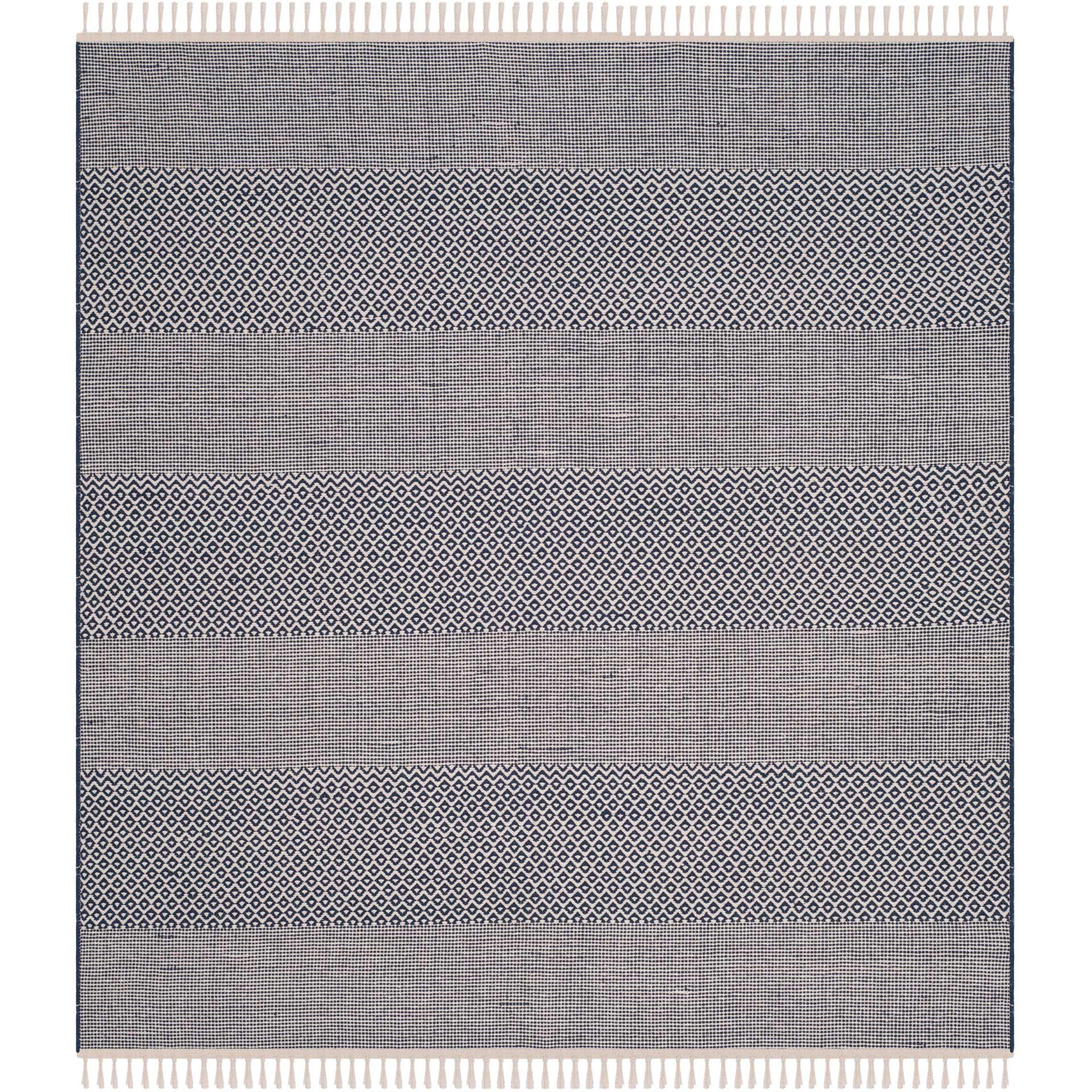 Montauk Alternating Ivory/Navy Area Rug - Image 3