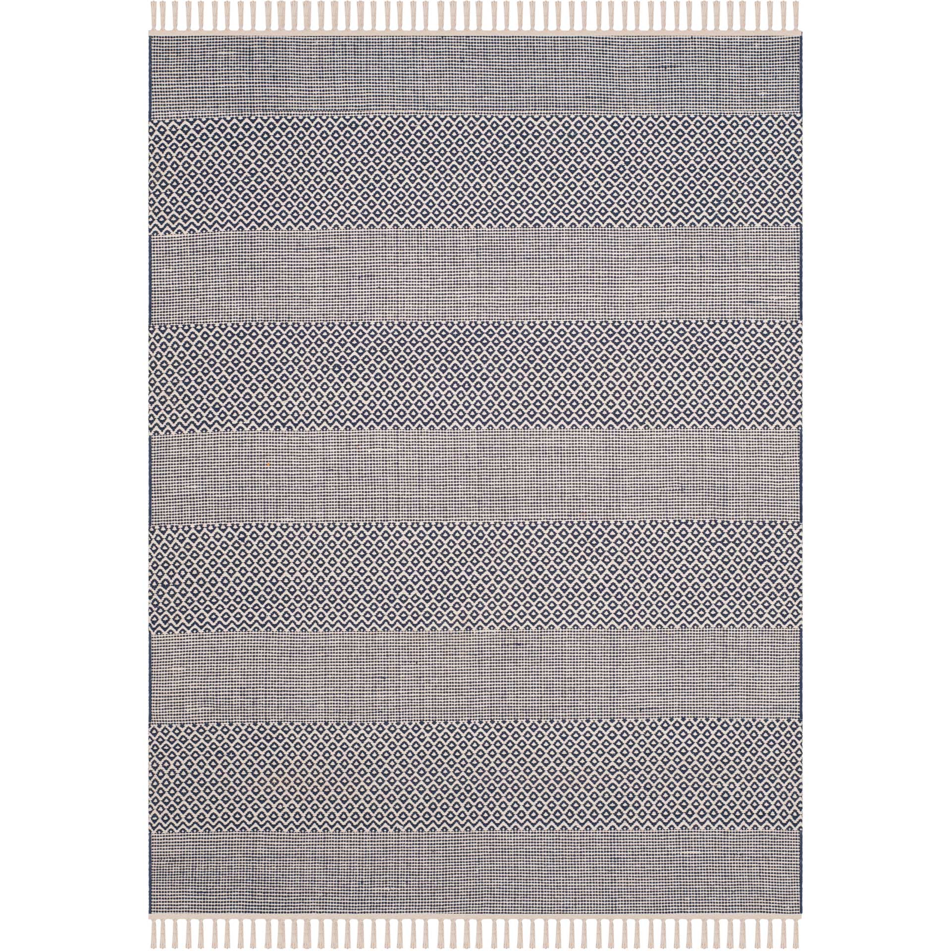 Montauk Alternating Ivory/Navy Area Rug - Image 5
