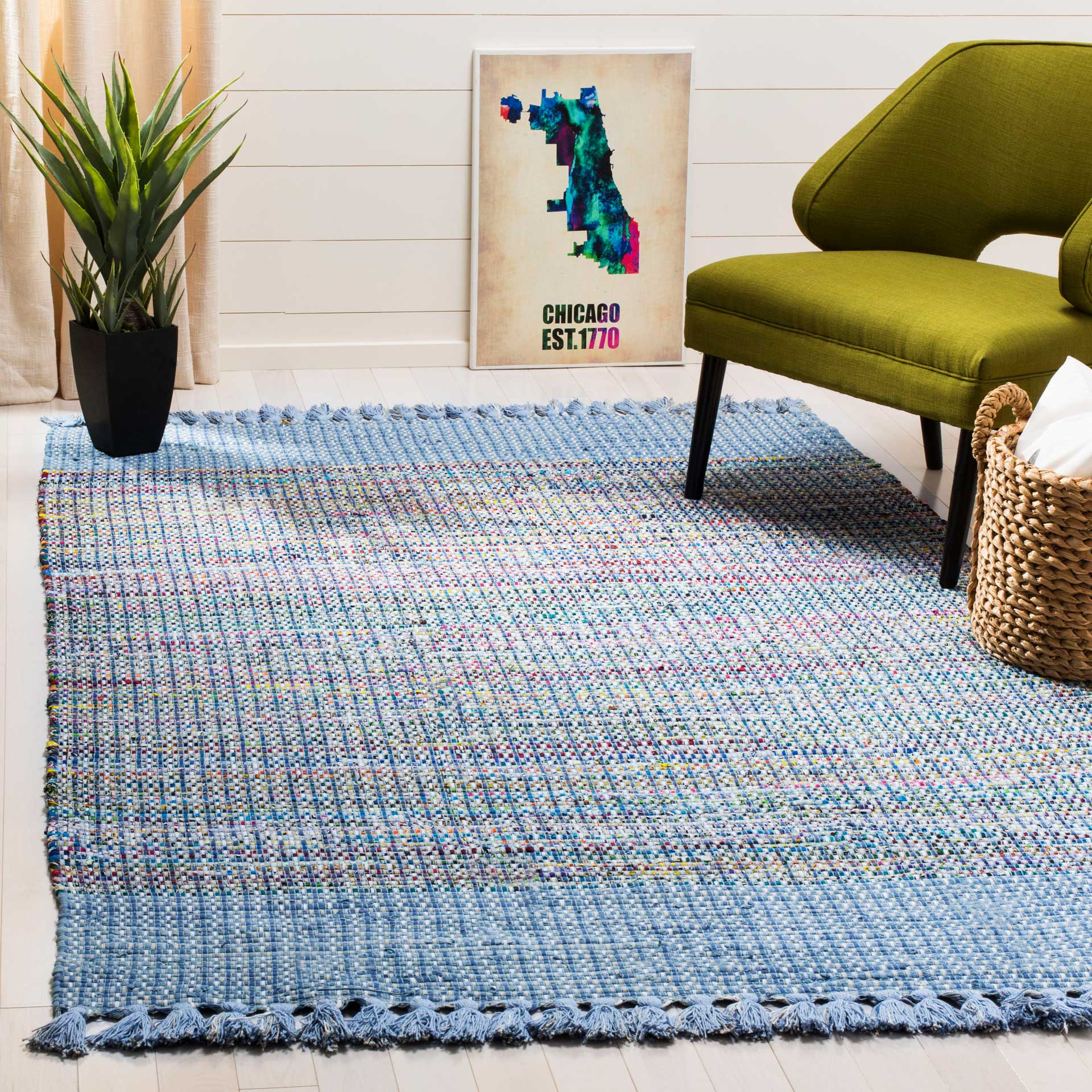 Montauk Border Blue/Multi Area Rug - Image 7