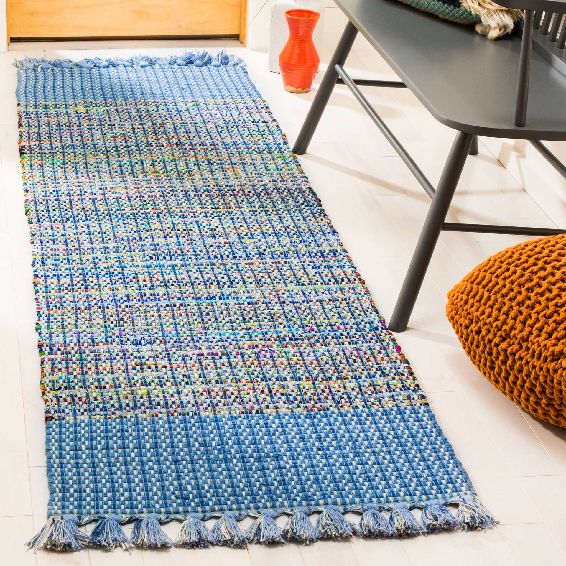 Montauk Border Blue/Multi Runner Rug - Image 2