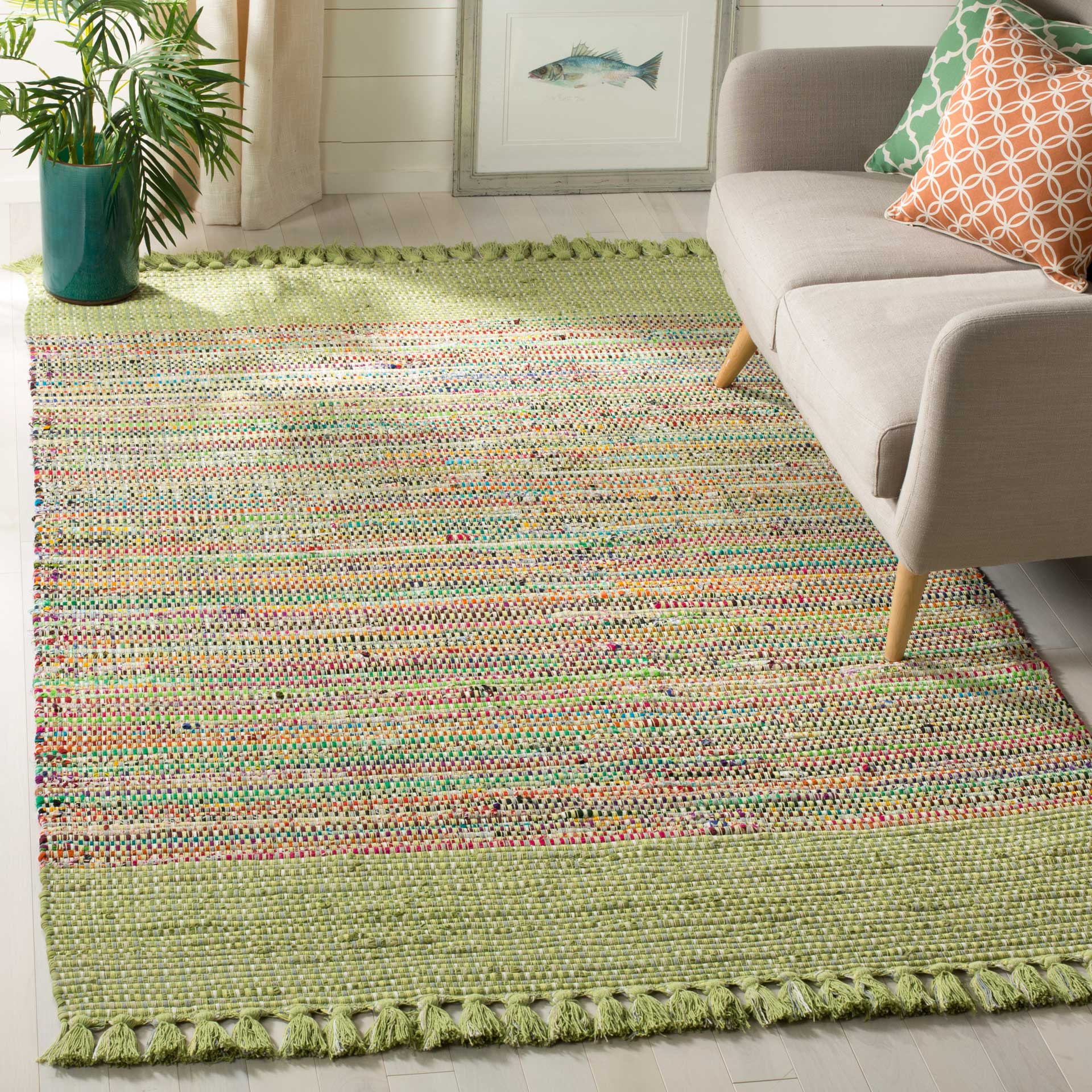 Montauk Border Green/Multi Area Rug - Image 6