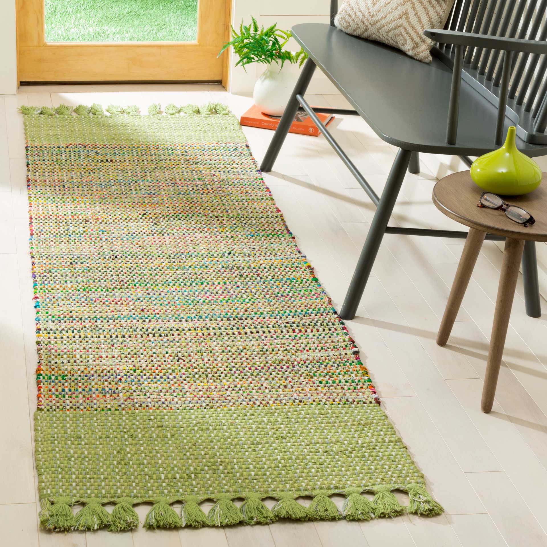 Montauk Border Green/Multi Runner Rug - Image 2