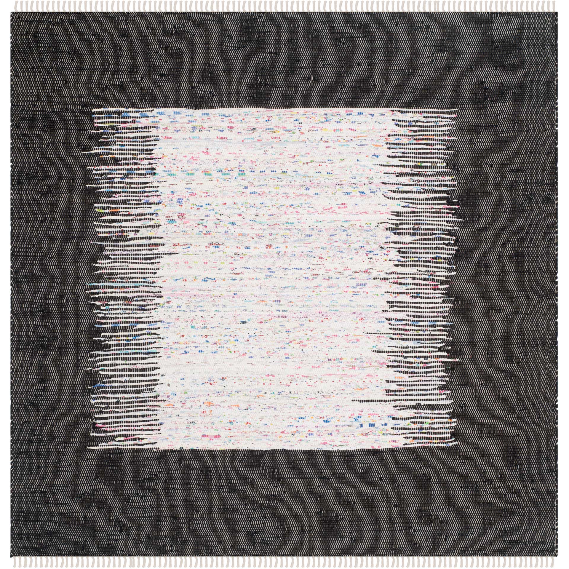 Montauk Border Ivory/Black Area Rug - Image 2