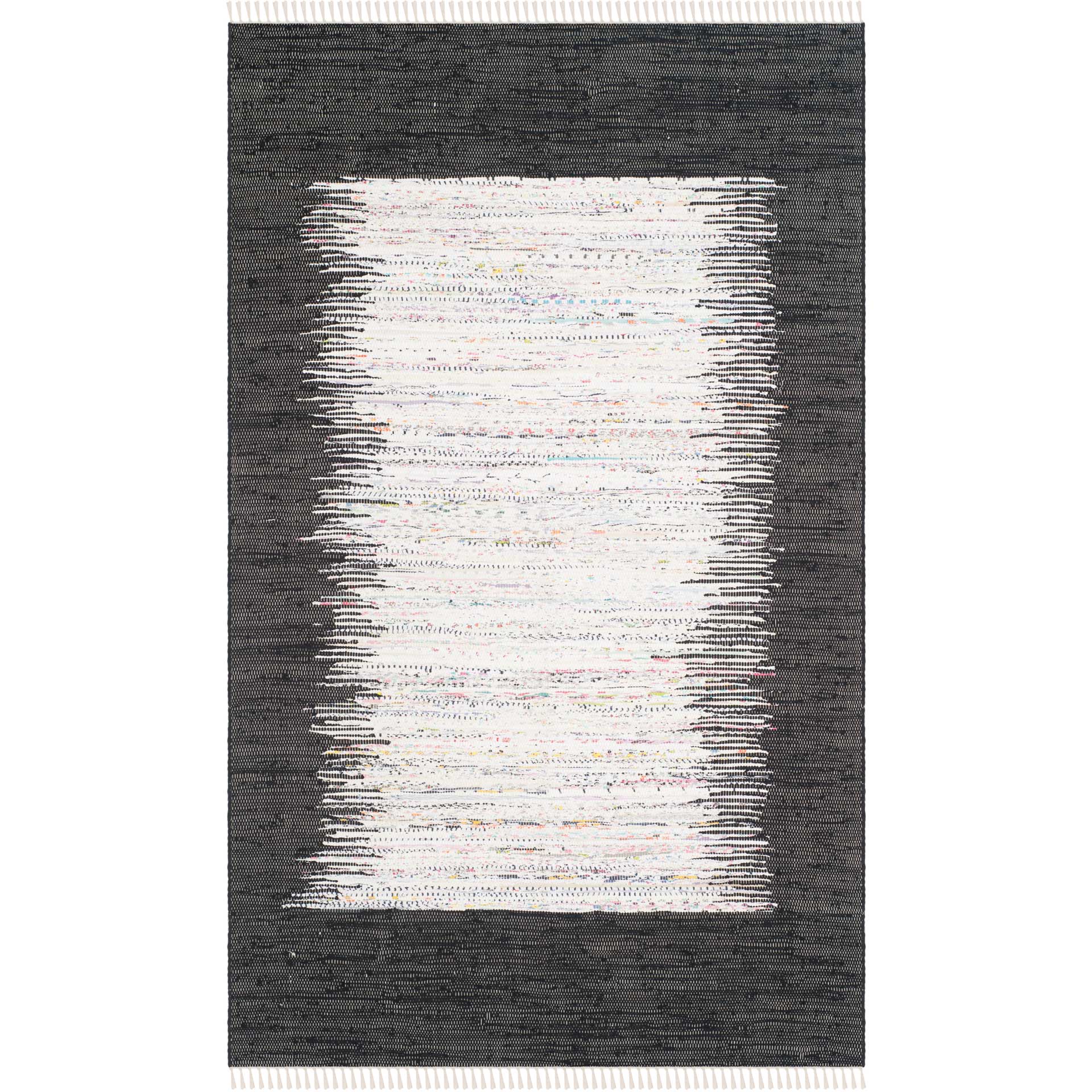 Montauk Border Ivory/Black Area Rug - Image 3