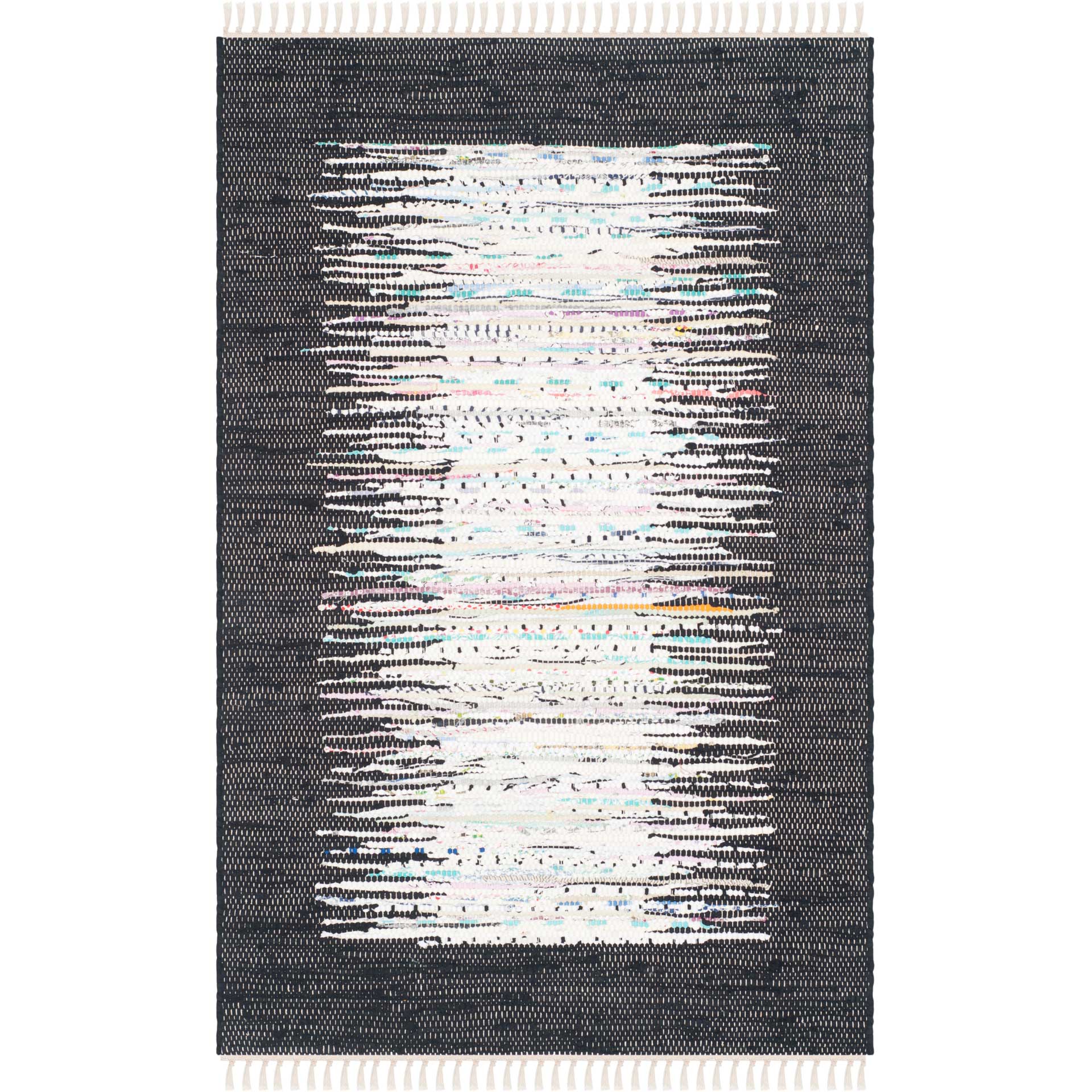 Montauk Border Ivory/Black Area Rug - Image 5