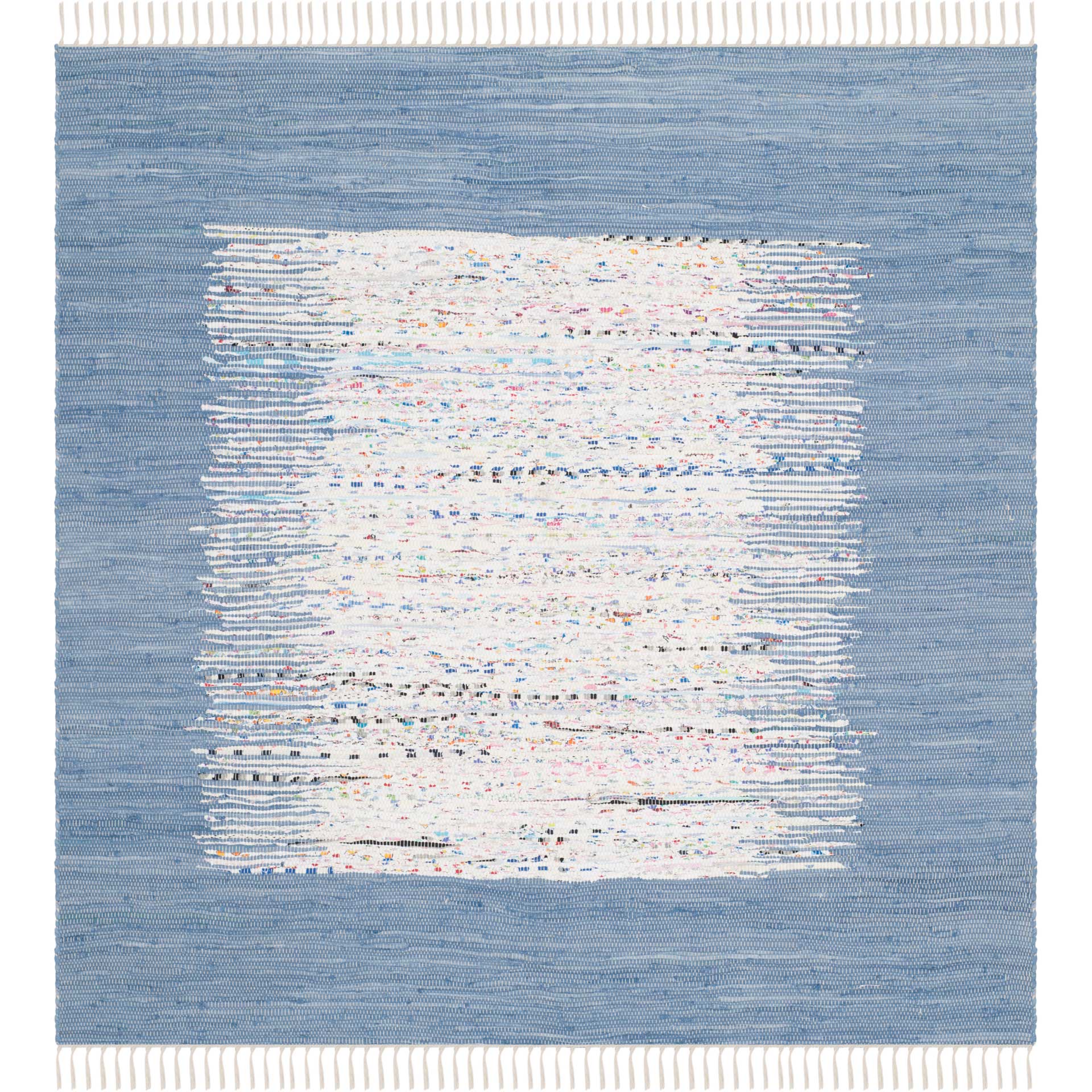 Montauk Border Ivory/Dark Blue Area Rug - Image 3