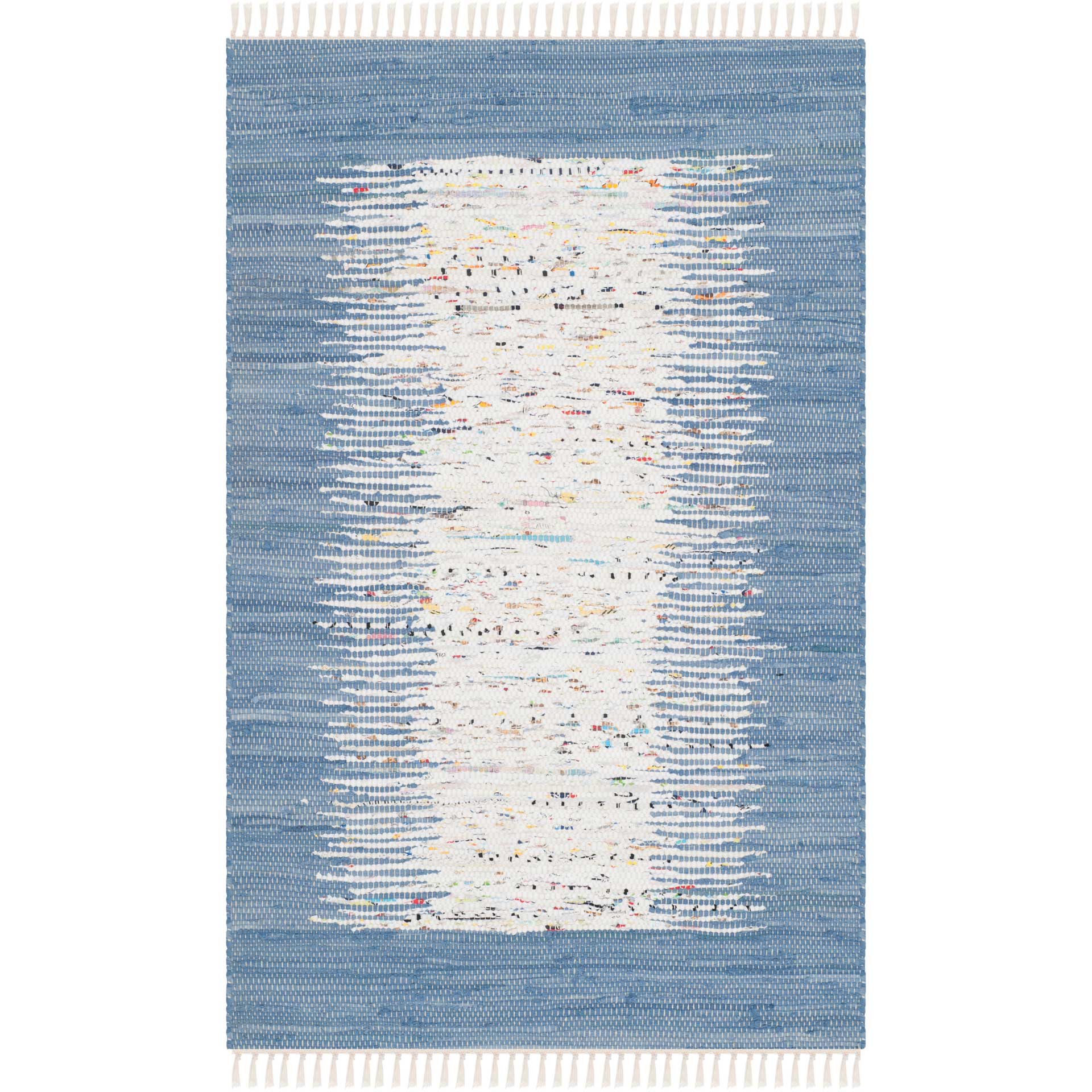 Montauk Border Ivory/Dark Blue Area Rug - Image 4