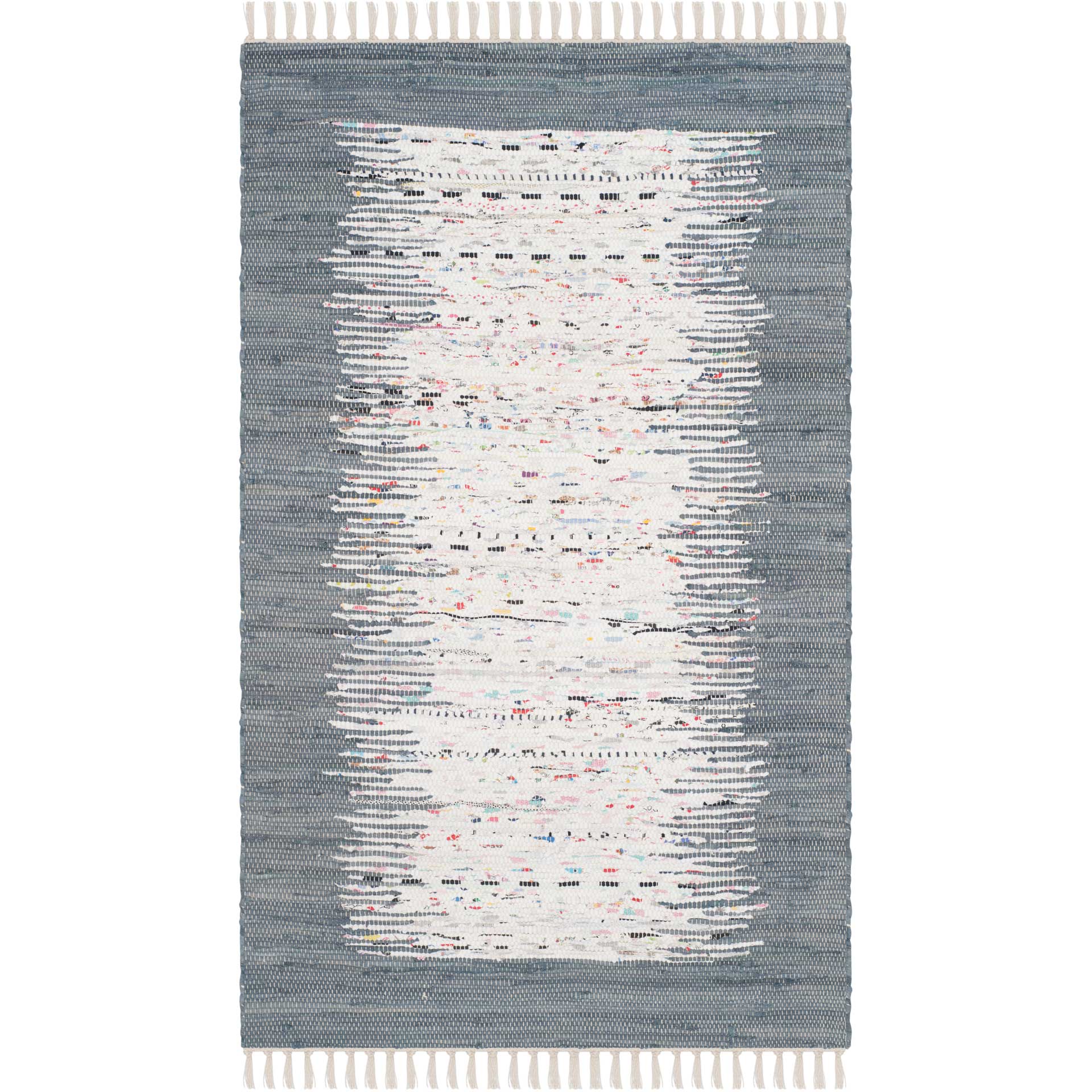 Montauk Border Ivory/Gray Area Rug - Image 3