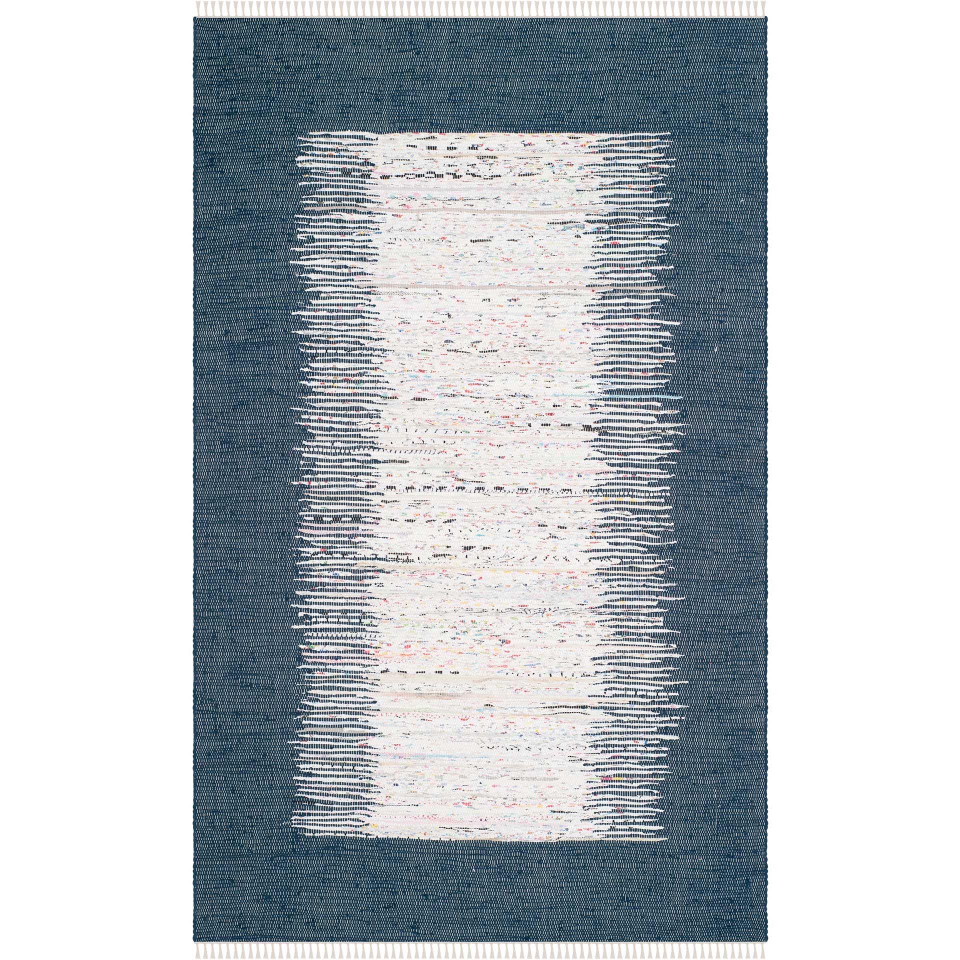 Montauk Border Ivory/Navy Area Rug - Image 2