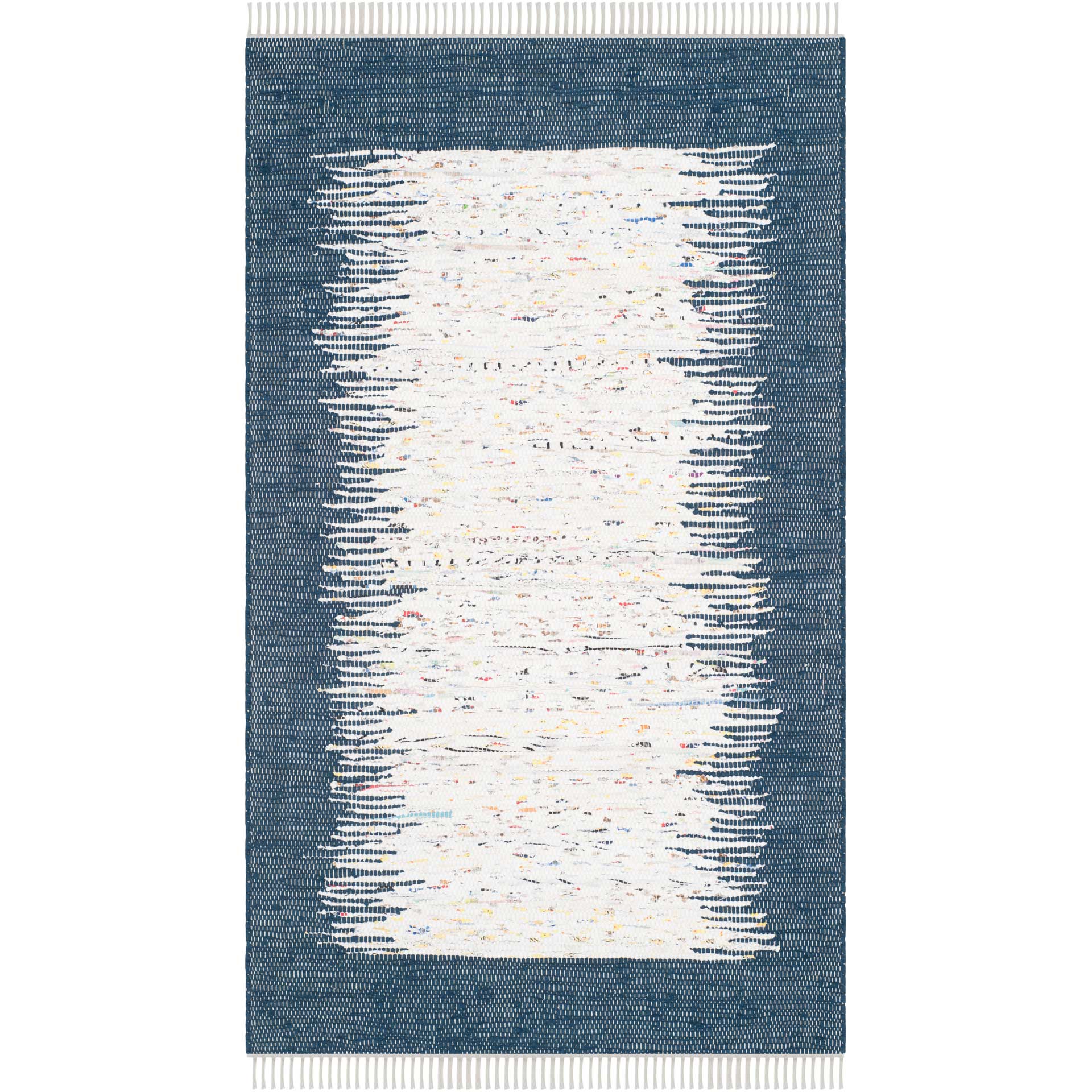 Montauk Border Ivory/Navy Area Rug - Image 3