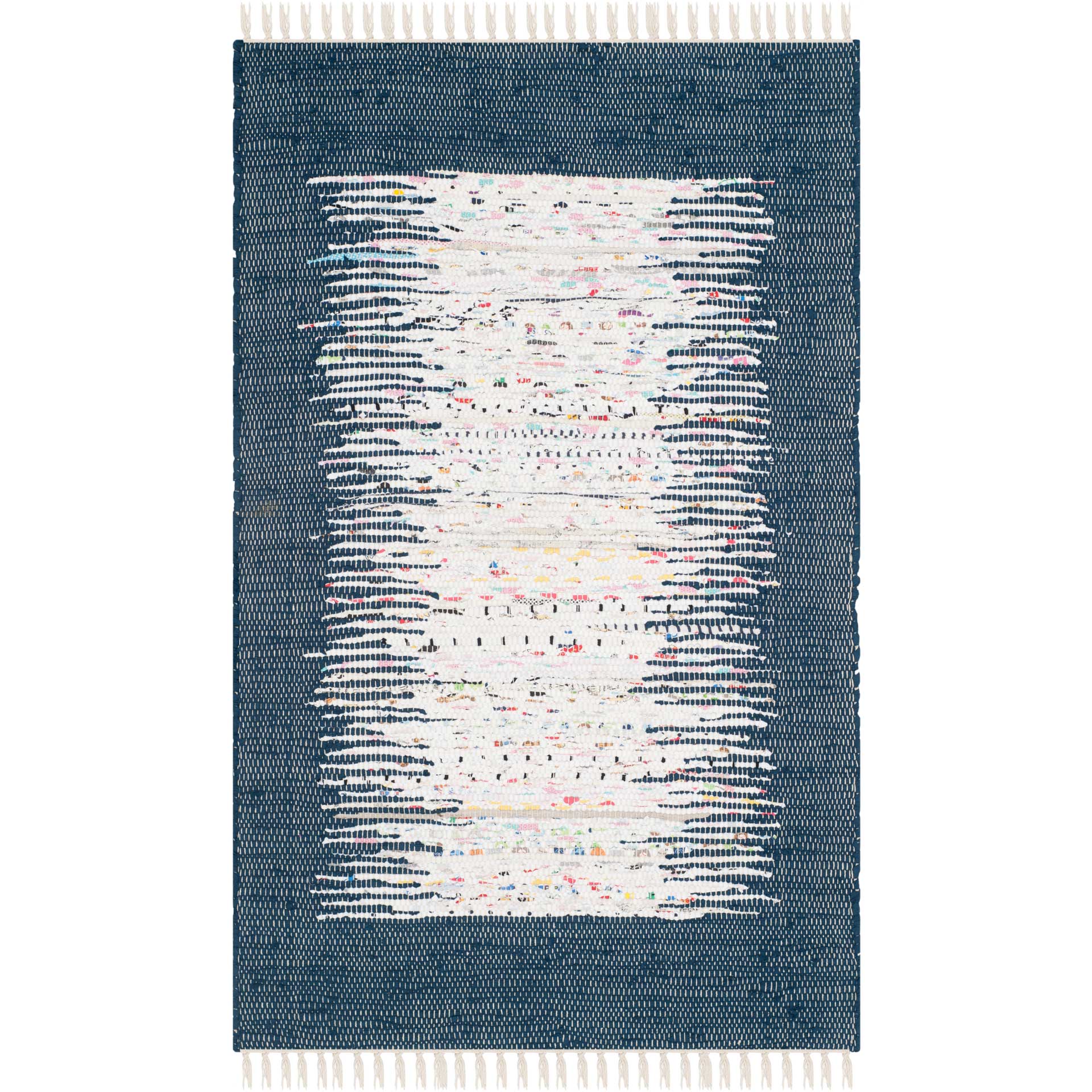 Montauk Border Ivory/Navy Area Rug - Image 4