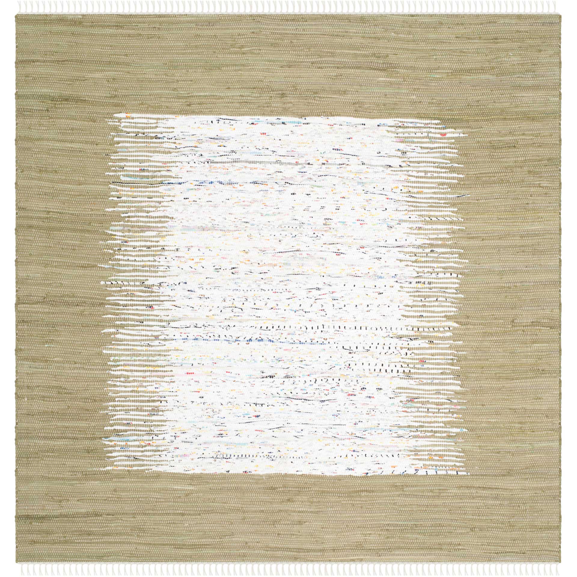 Montauk Border Ivory/Olive Area Rug - Image 2