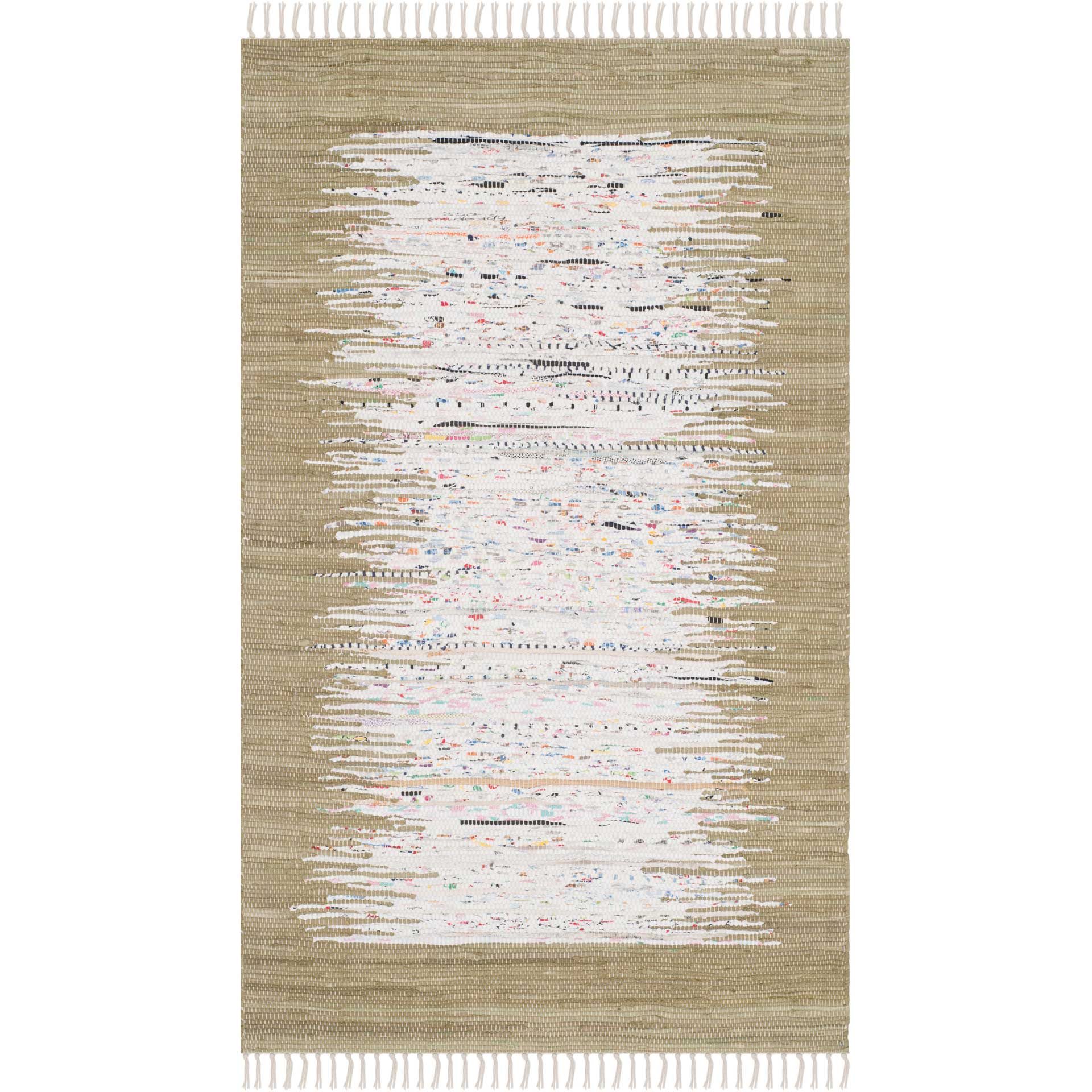 Montauk Border Ivory/Olive Area Rug - Image 4