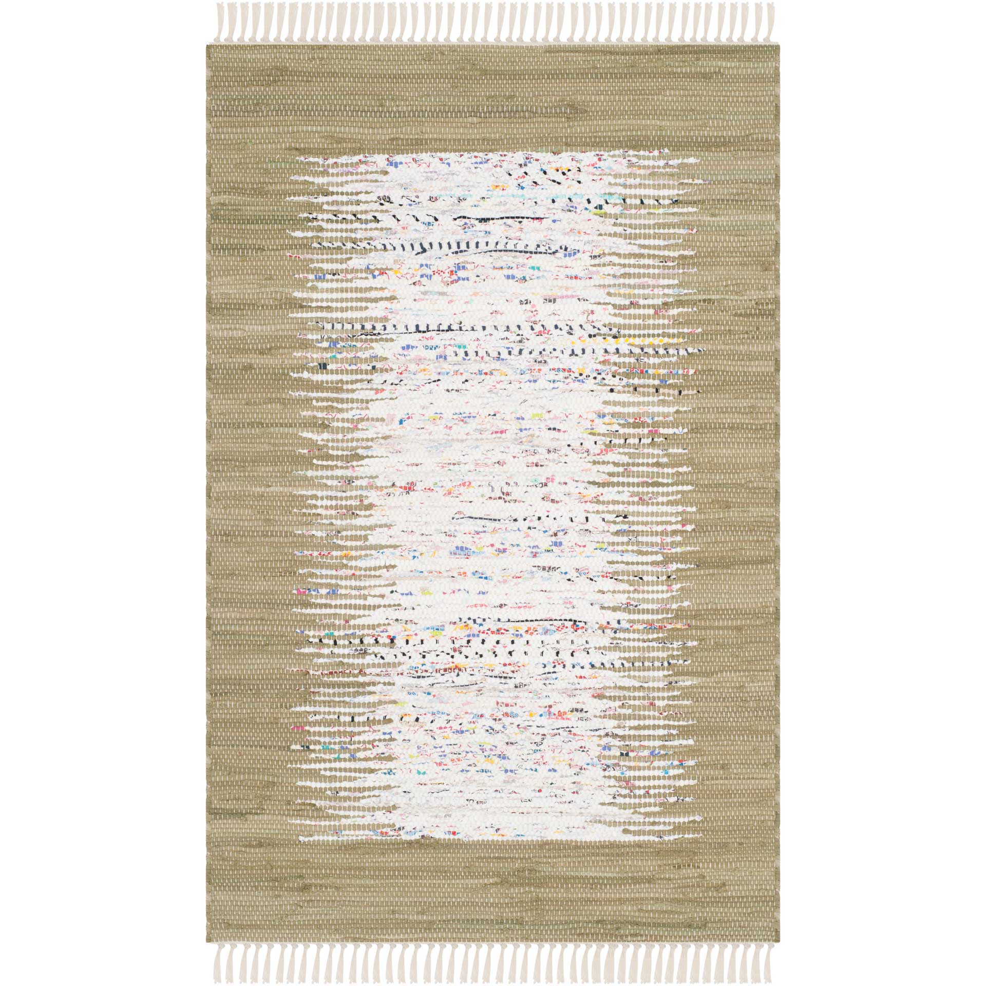 Montauk Border Ivory/Olive Area Rug - Image 5