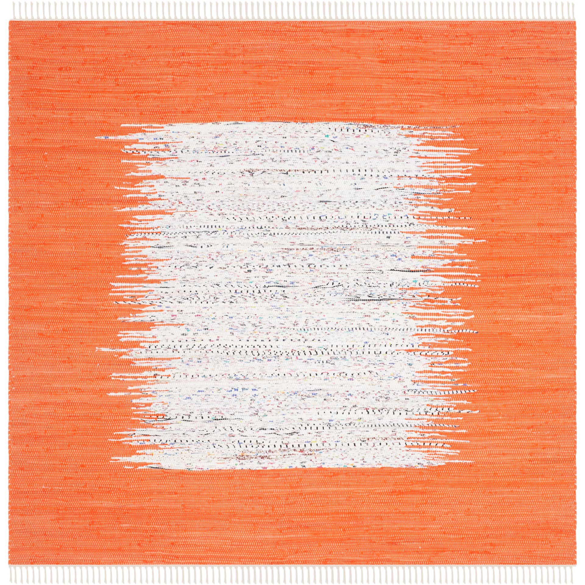 Montauk Border Ivory/Orange Area Rug - Image 2