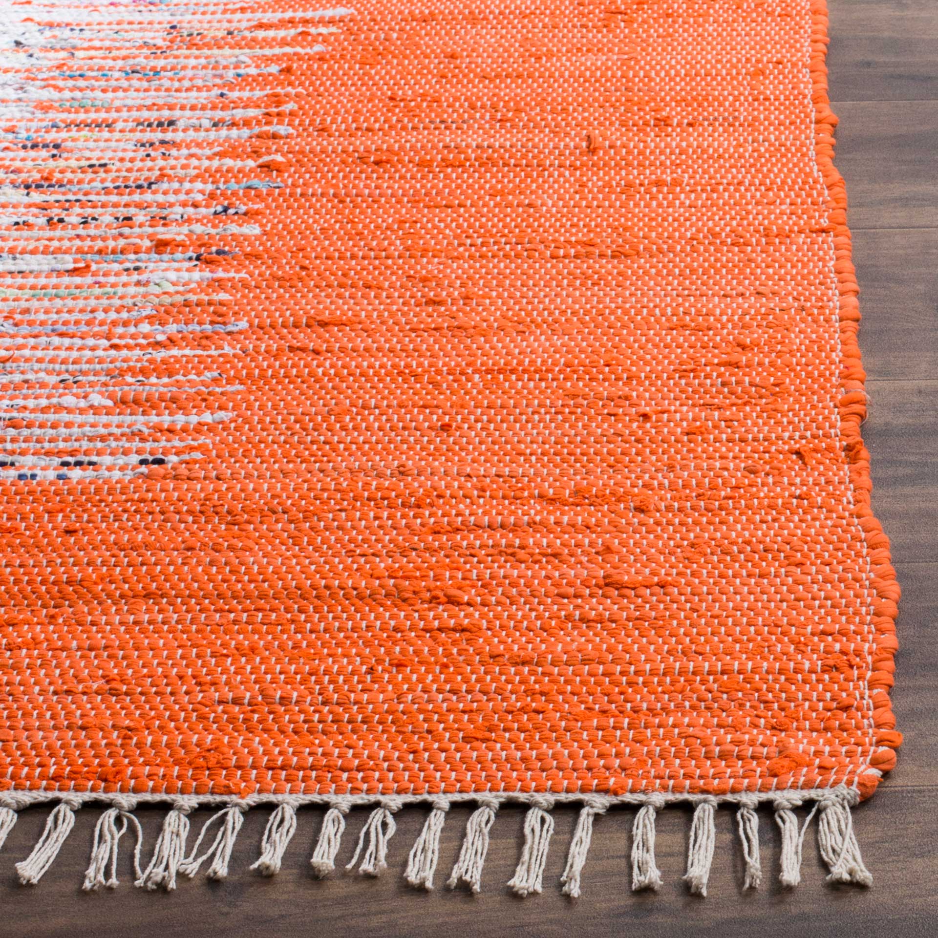 Montauk Border Ivory/Orange Area Rug - Image 6