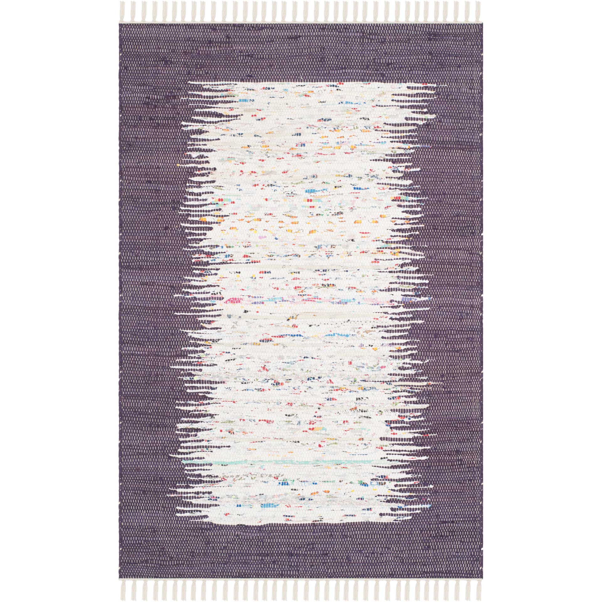 Montauk Border Ivory/Purple Area Rug - Image 3