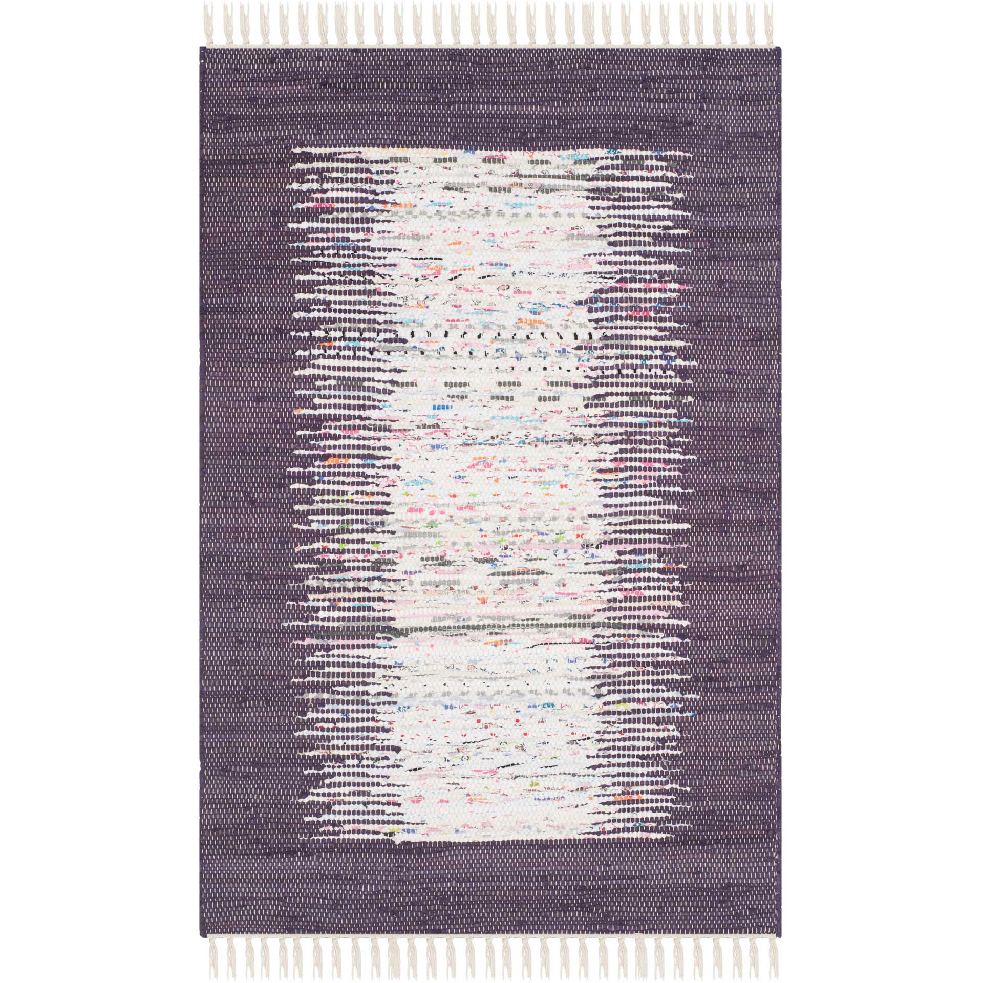Montauk Border Ivory/Purple Area Rug - Image 4
