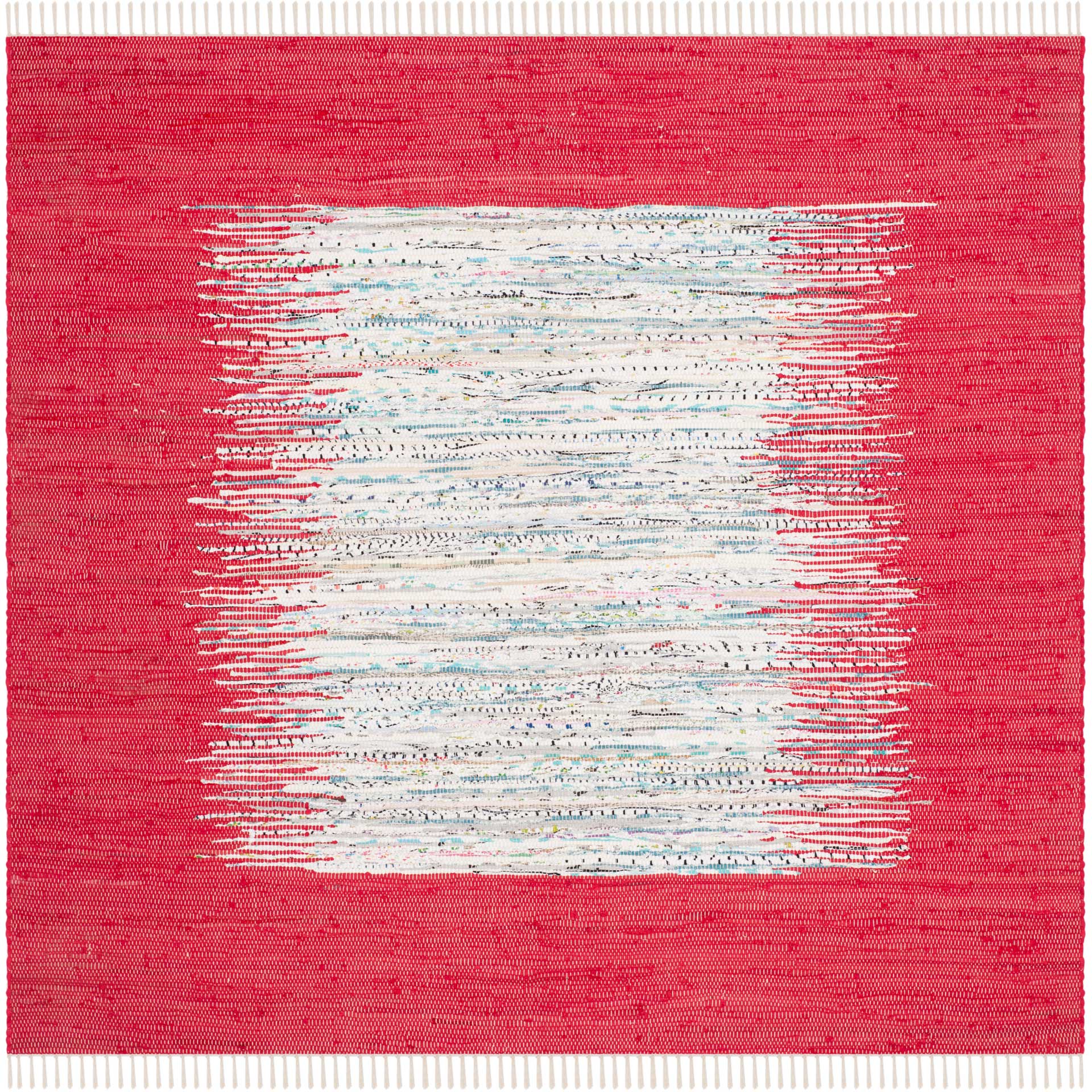 Montauk Border Ivory/Red Area Rug - Image 2
