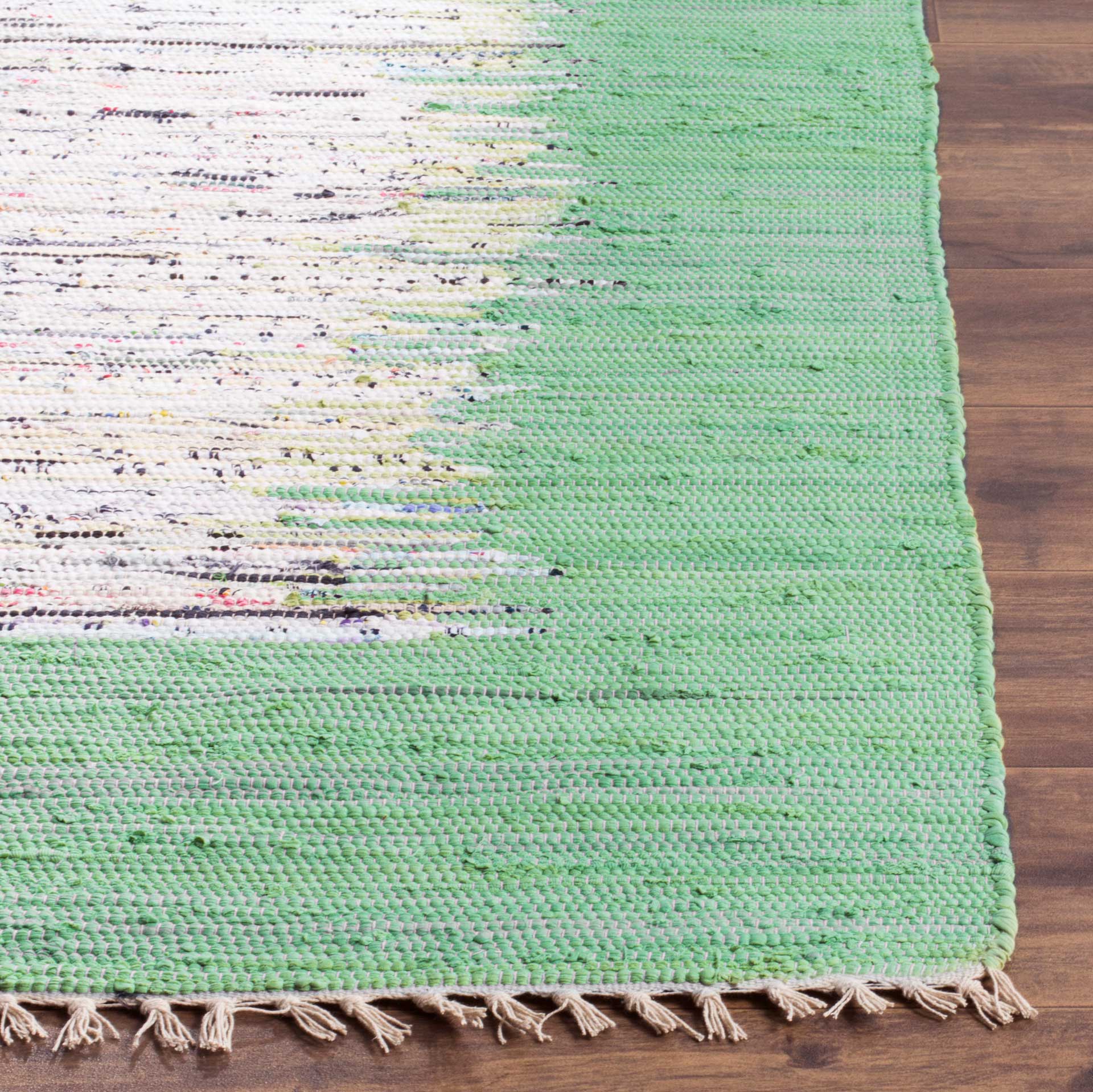 Montauk Border Ivory/Sea Green Area Rug - Image 6