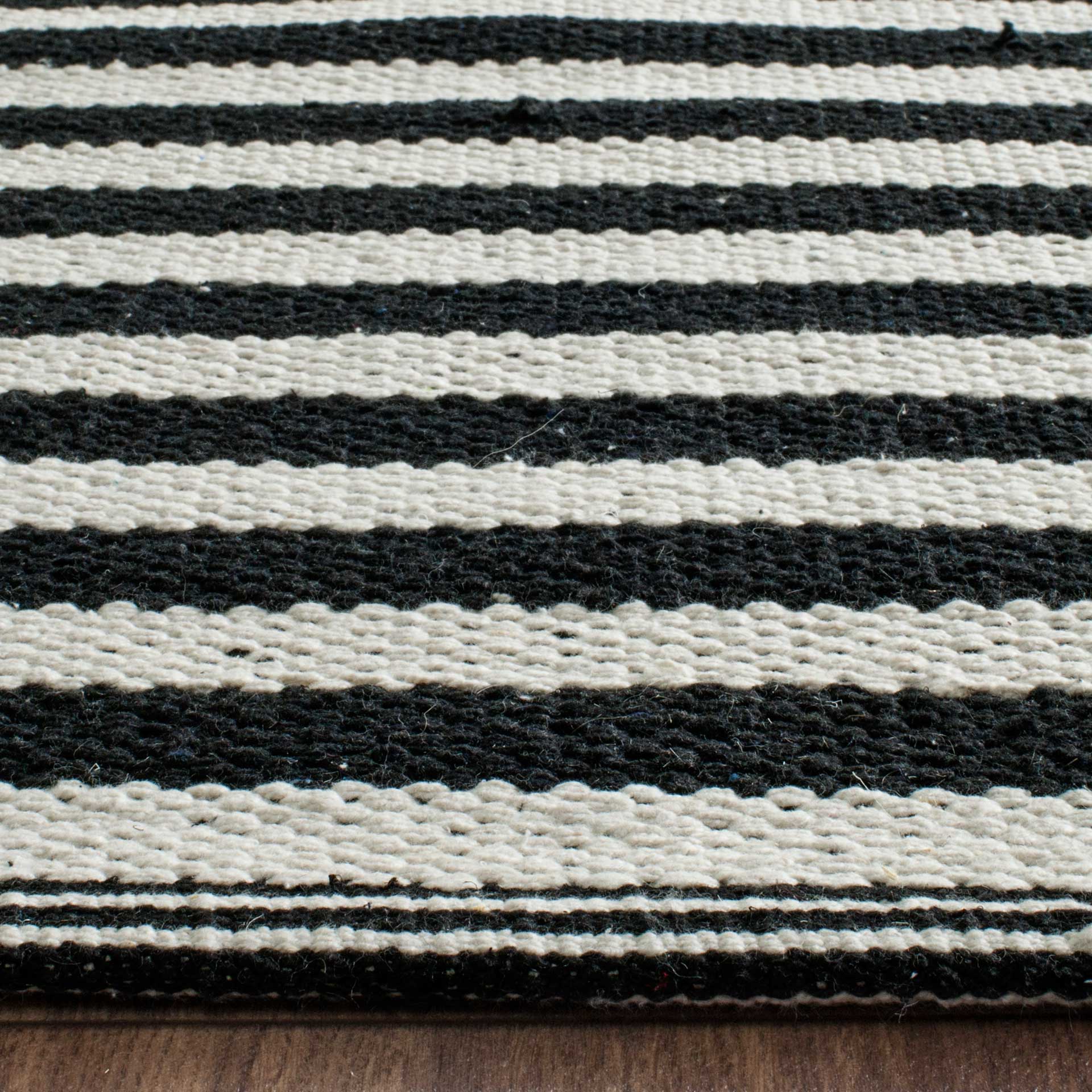 Montauk Checker Ivory/Black Area Rug - Image 3