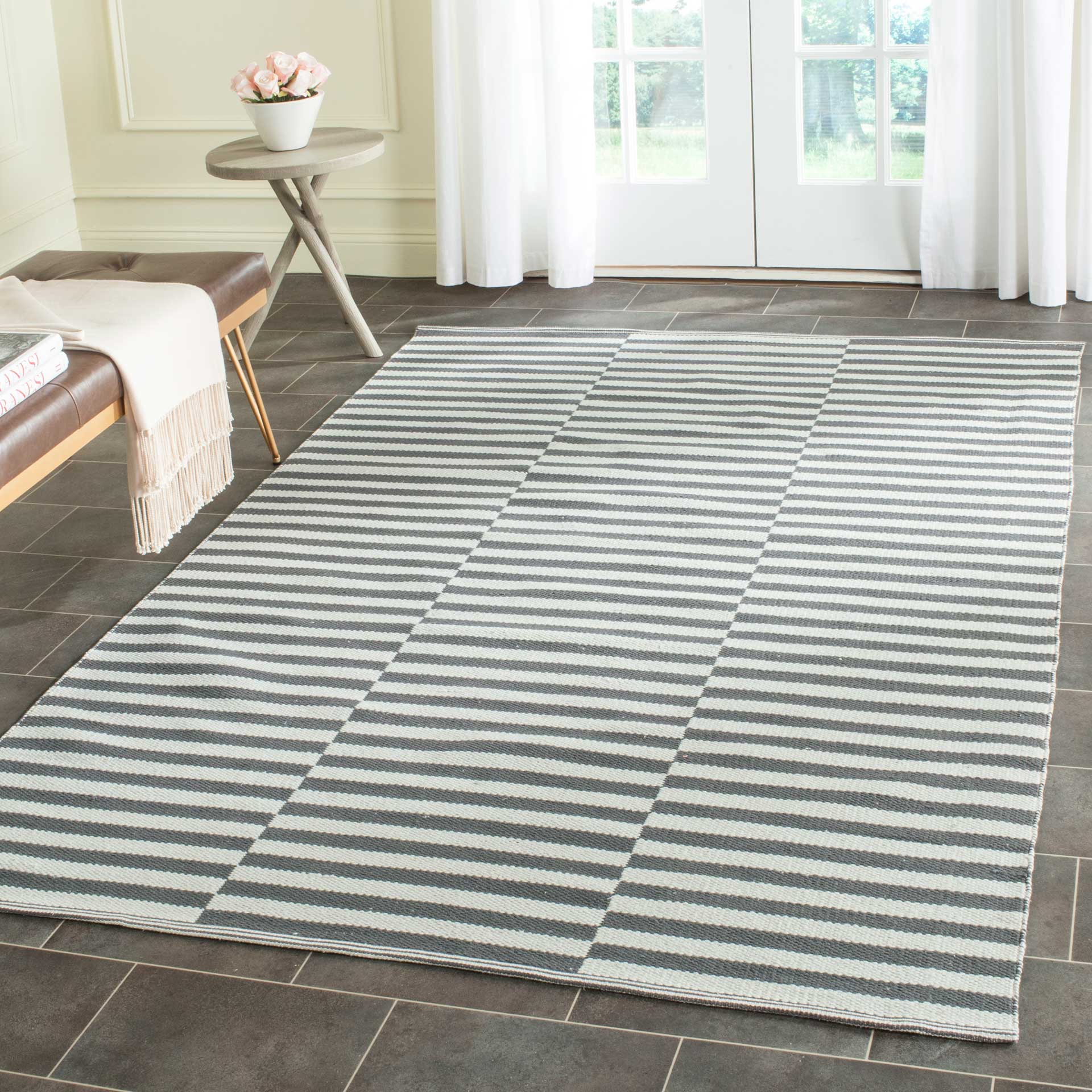 Montauk Checker Ivory/Gray Area Rug - Image 7