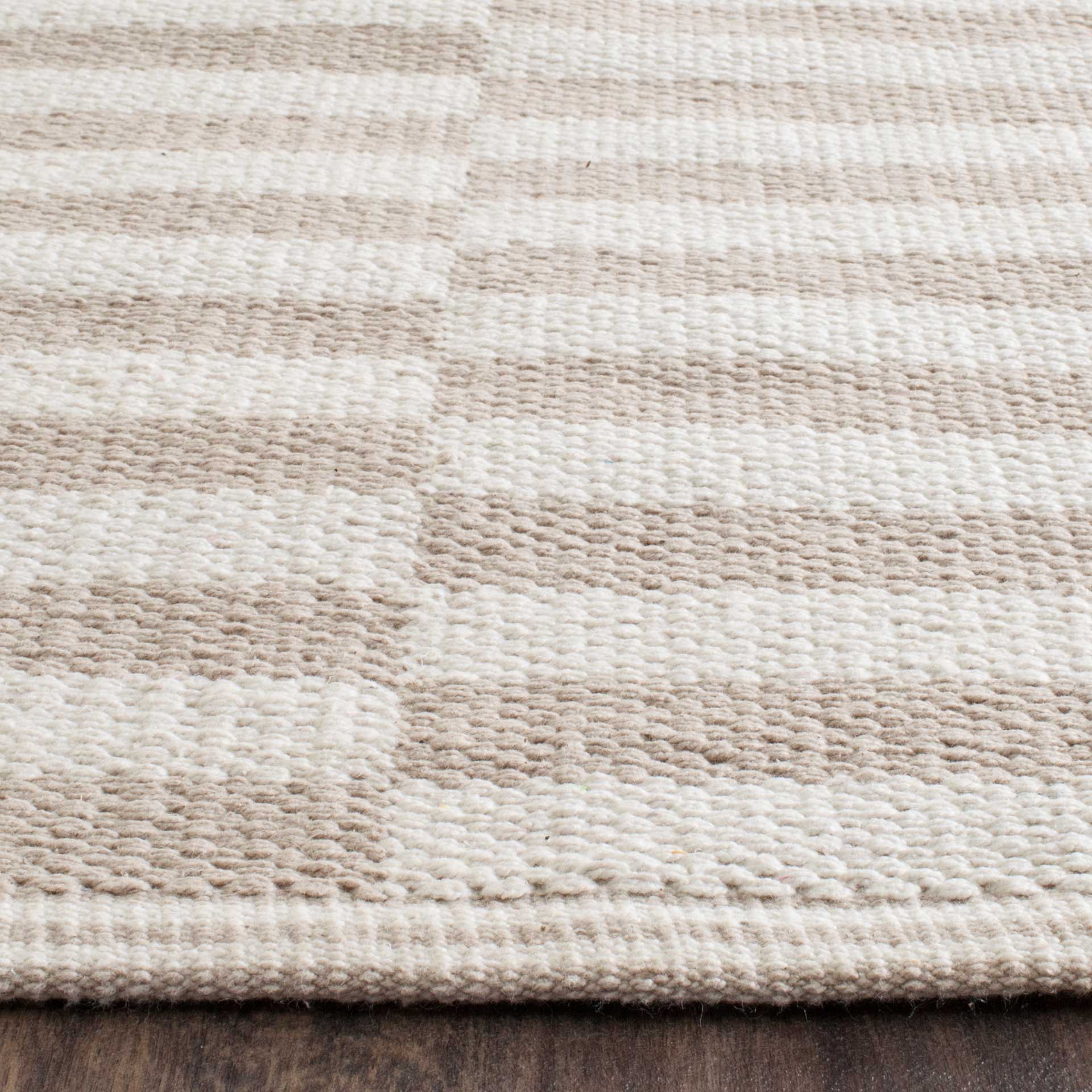 Montauk Checker Ivory/Light Gray Area Rug - Image 3