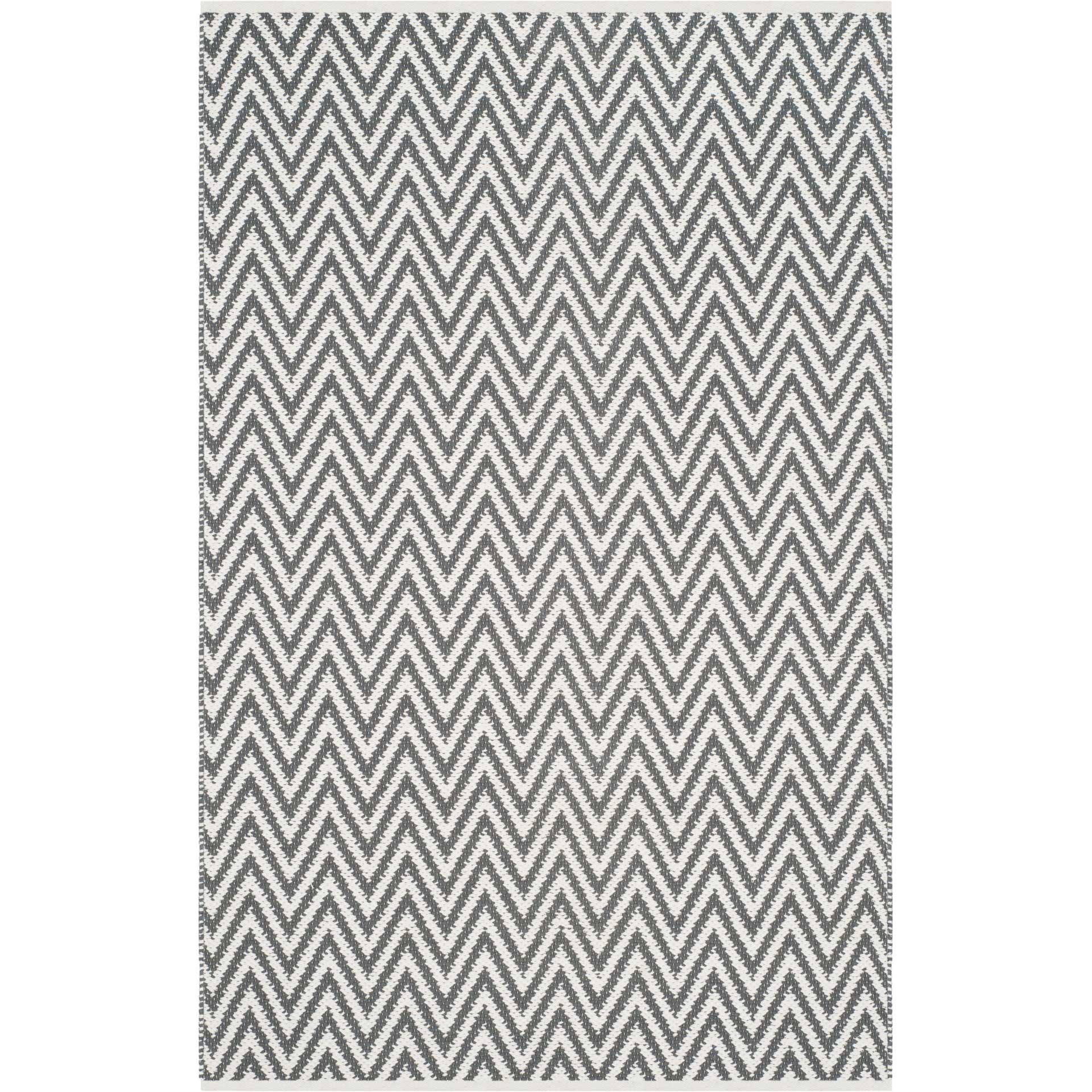 Montauk Chevron Gray/Ivory Area Rug - Image 2
