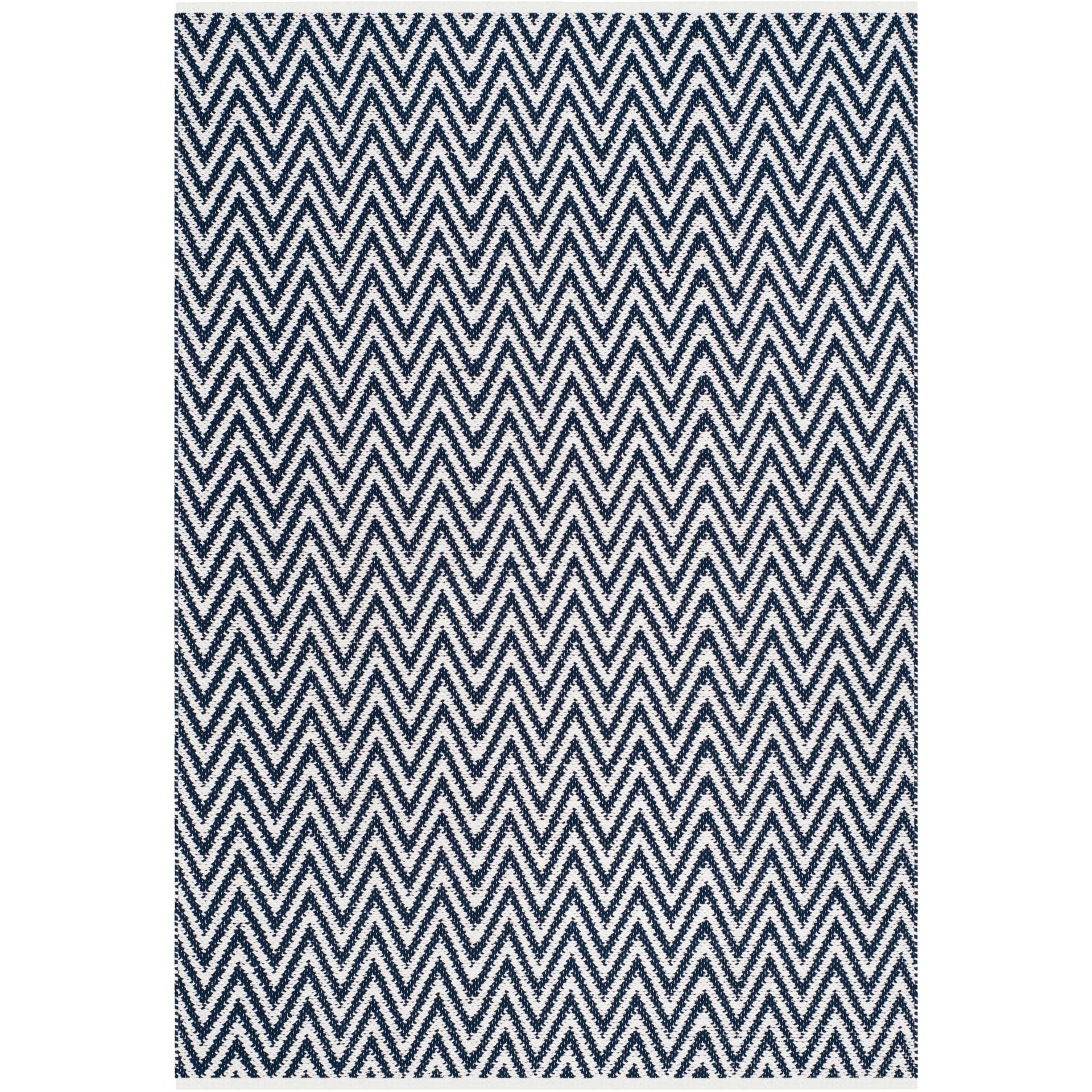 Montauk Chevron Navy/Ivory Area Rug - Image 2