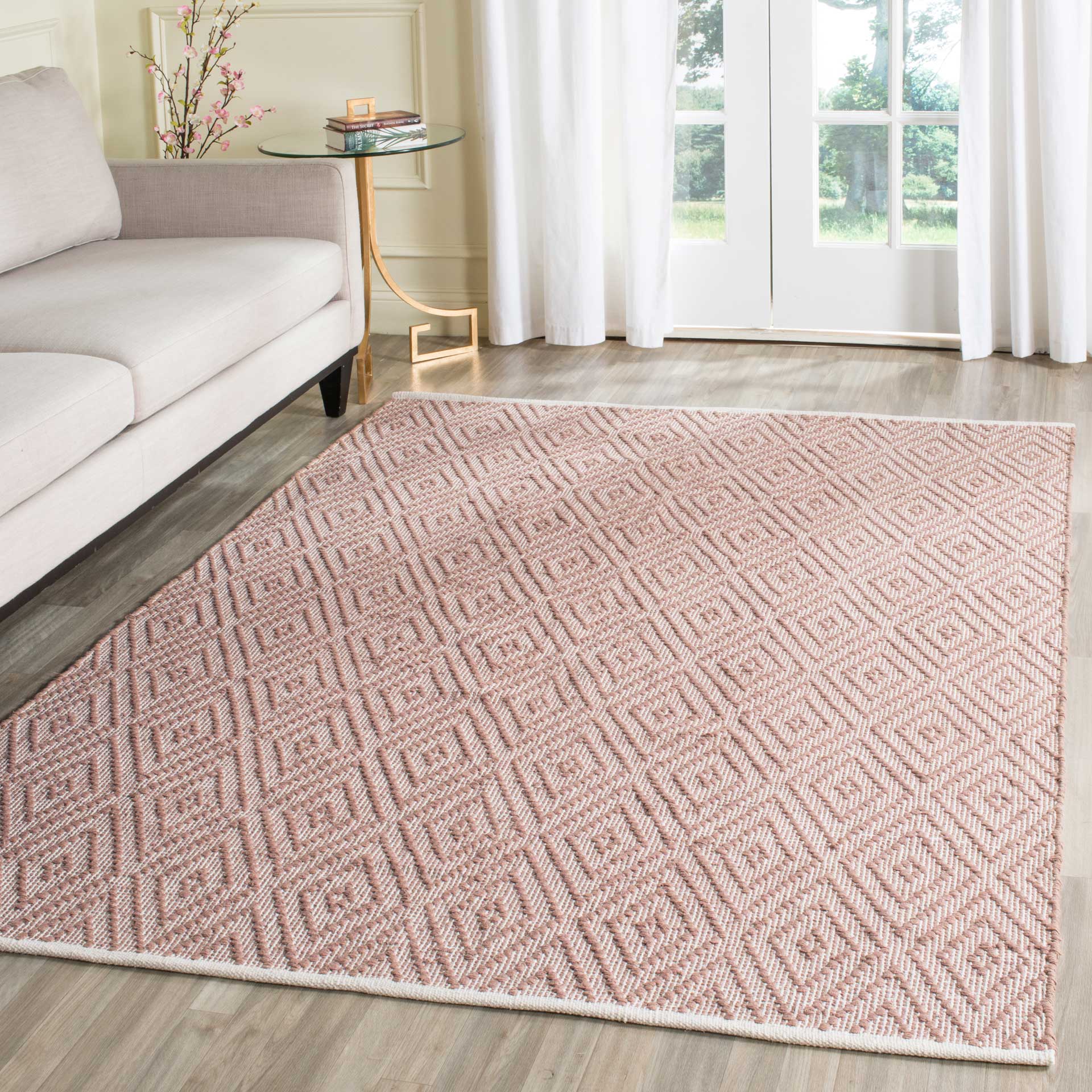 Montauk Diamond Beige/Ivory Area Rug - Image 6