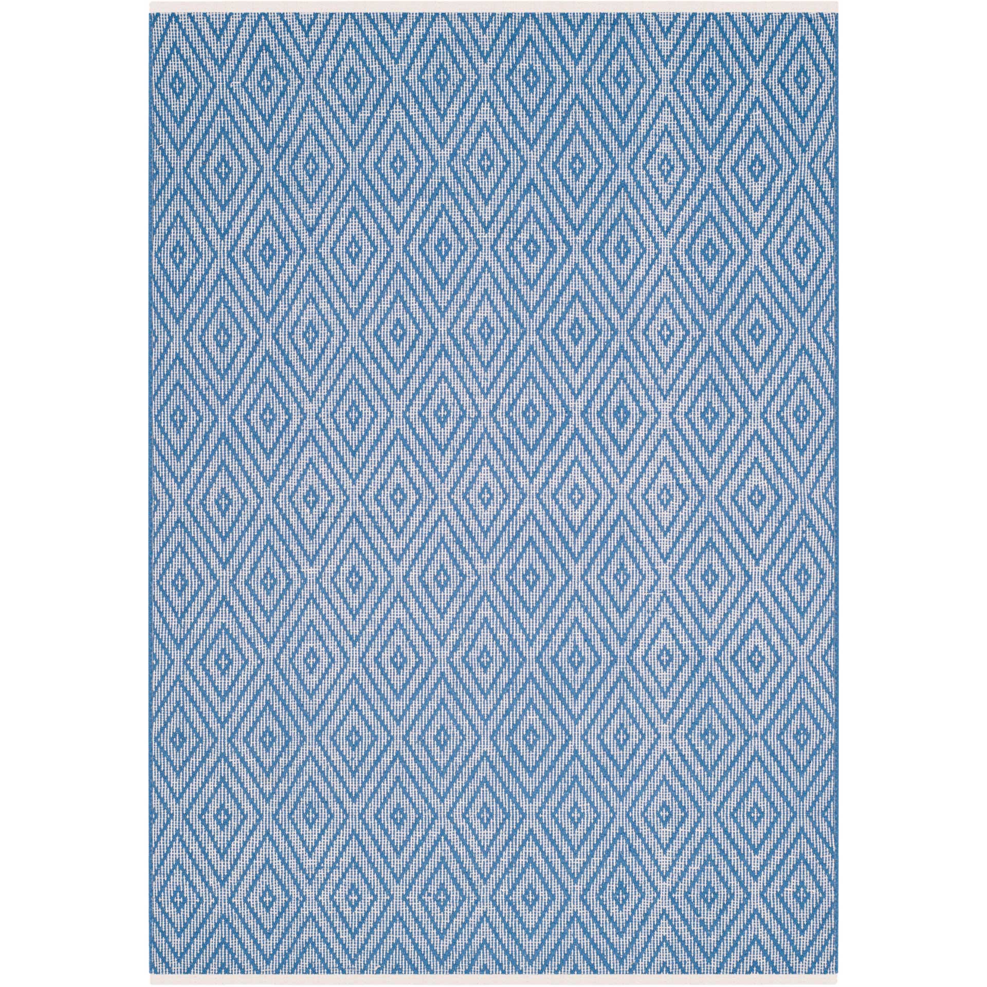 Montauk Diamond Blue/Ivory Area Rug - Image 2