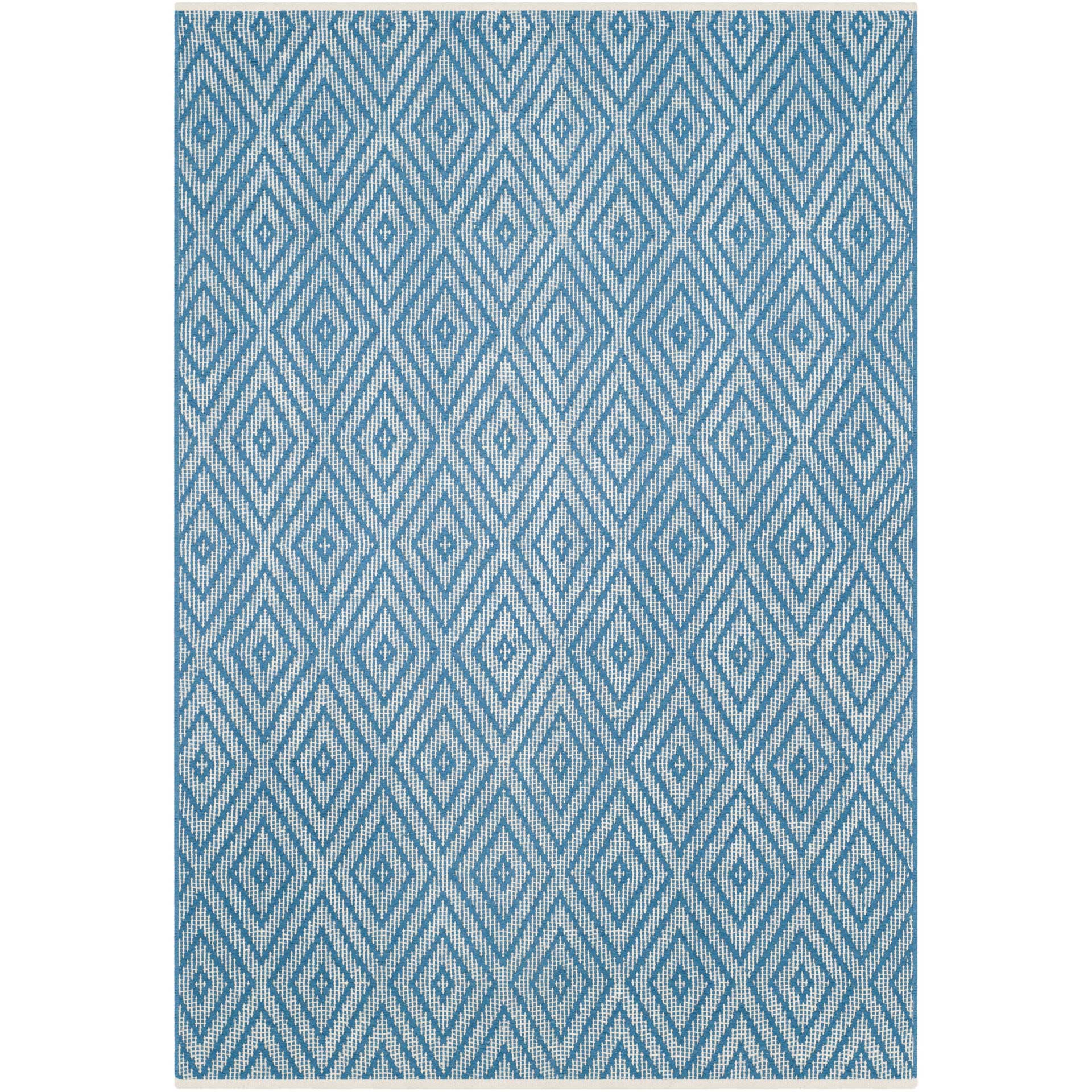 Montauk Diamond Blue/Ivory Area Rug - Image 3