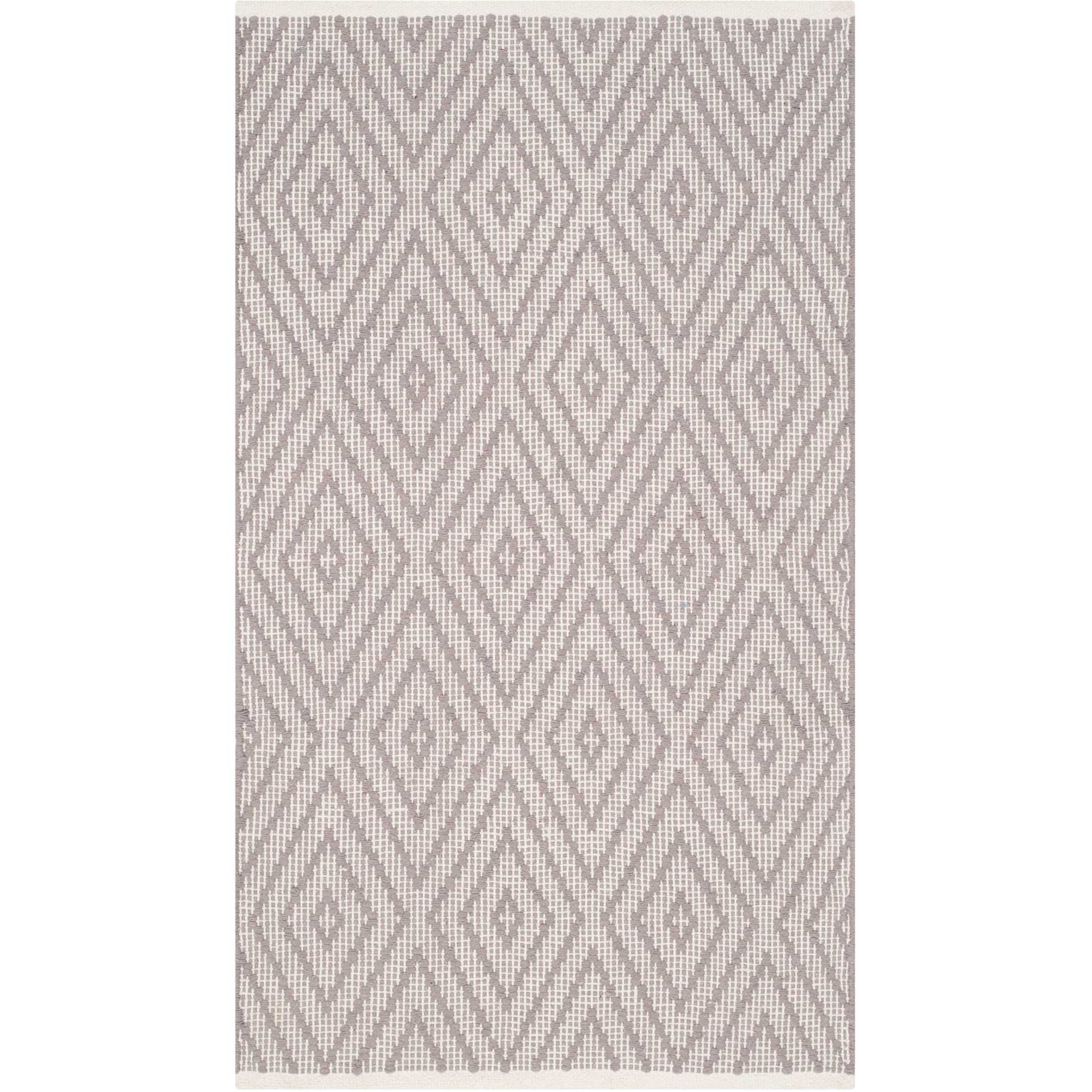 Montauk Diamond Gray/Ivory Area Rug - Image 5