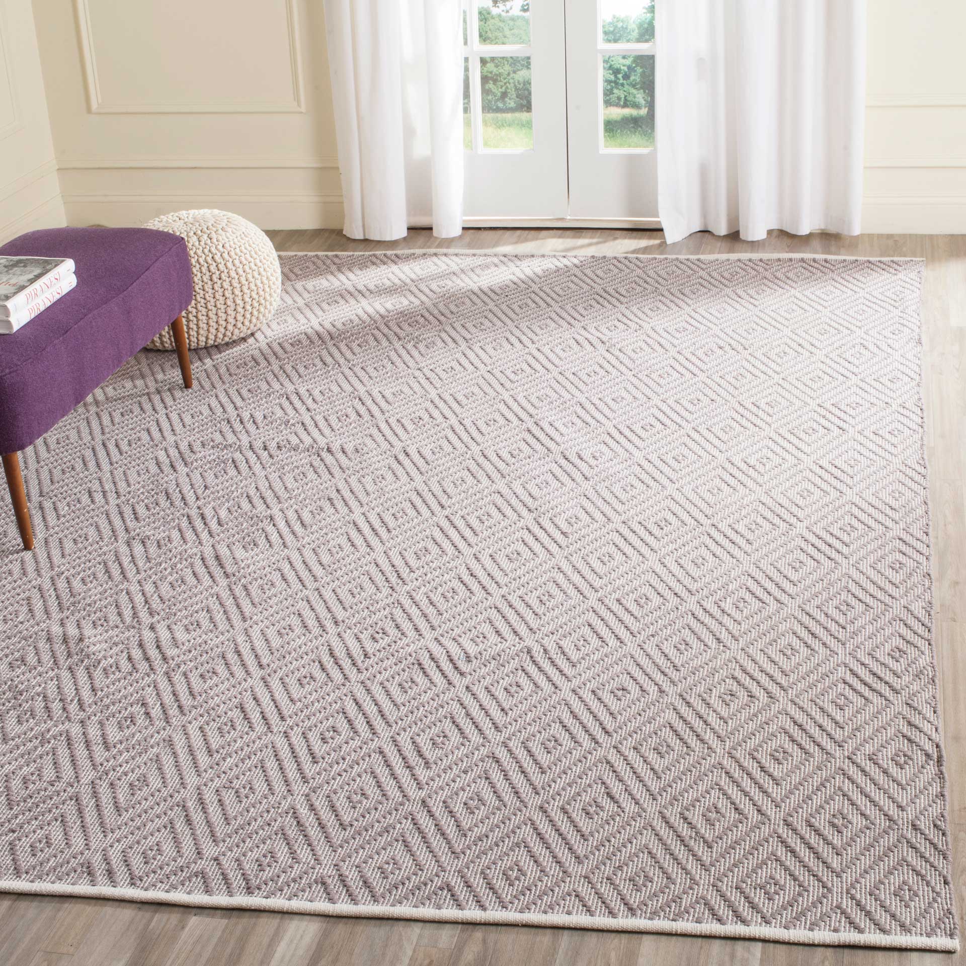 Montauk Diamond Gray/Ivory Area Rug - Image 8