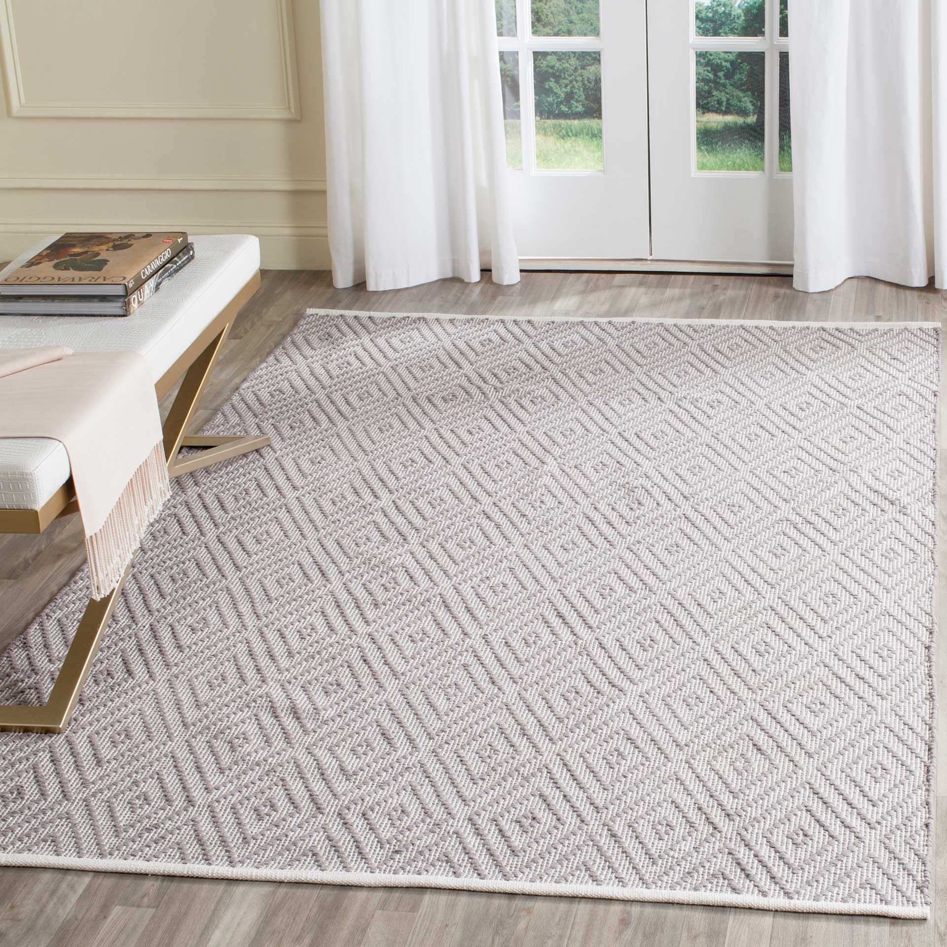 Montauk Diamond Gray/Ivory Area Rug - Image 9