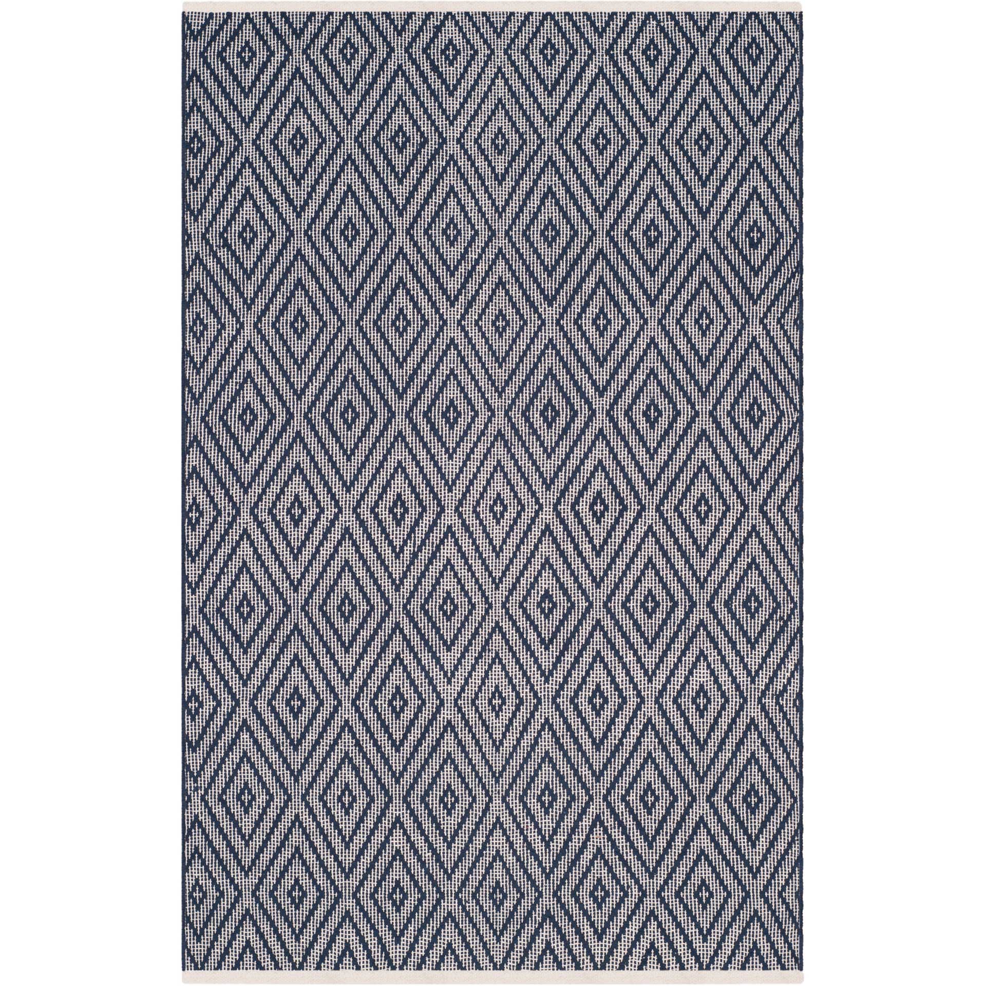 Montauk Diamond Navy/Ivory Area Rug - Image 3