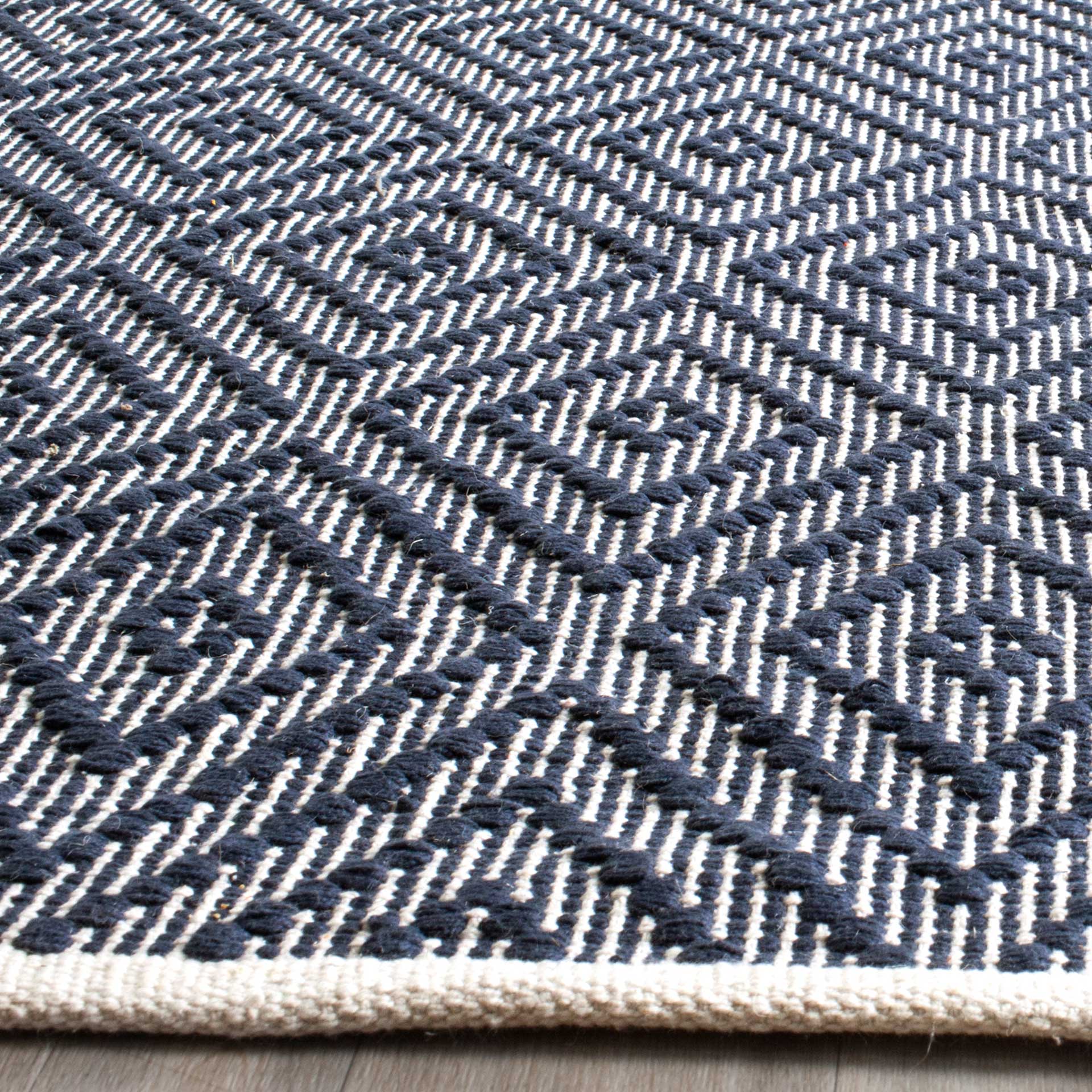 Montauk Diamond Navy/Ivory Area Rug - Image 5