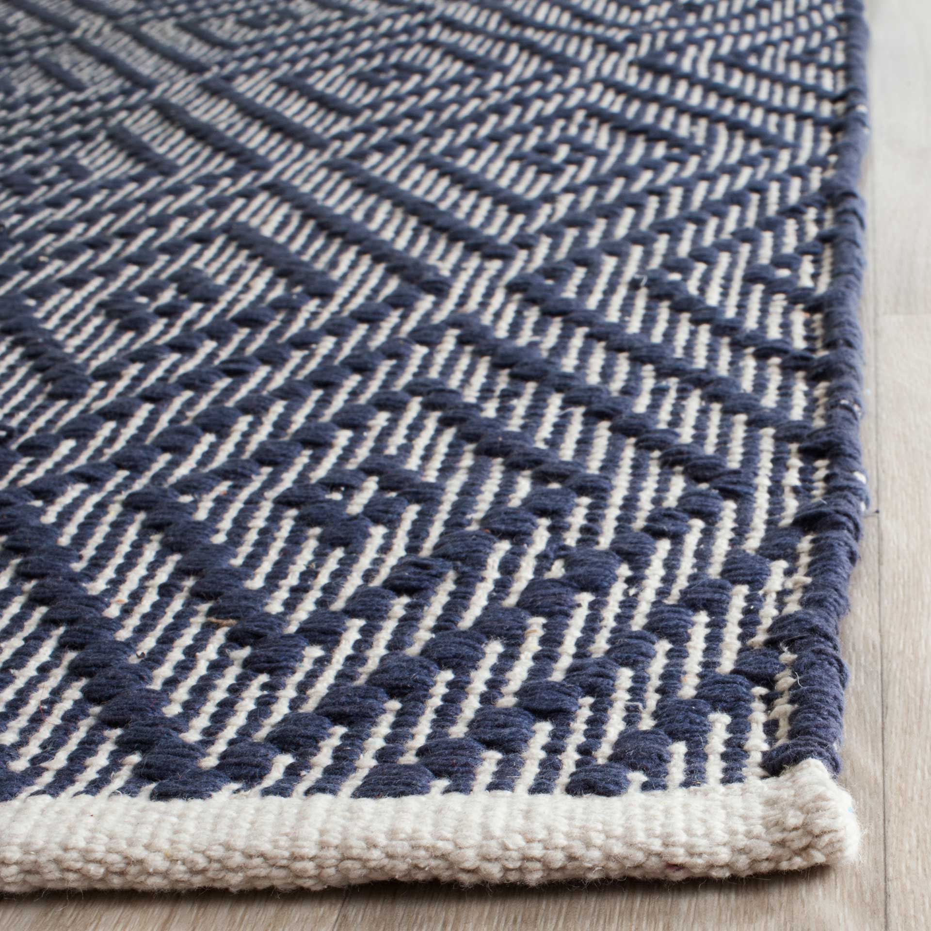 Montauk Diamond Navy/Ivory Runner Rug - Image 2