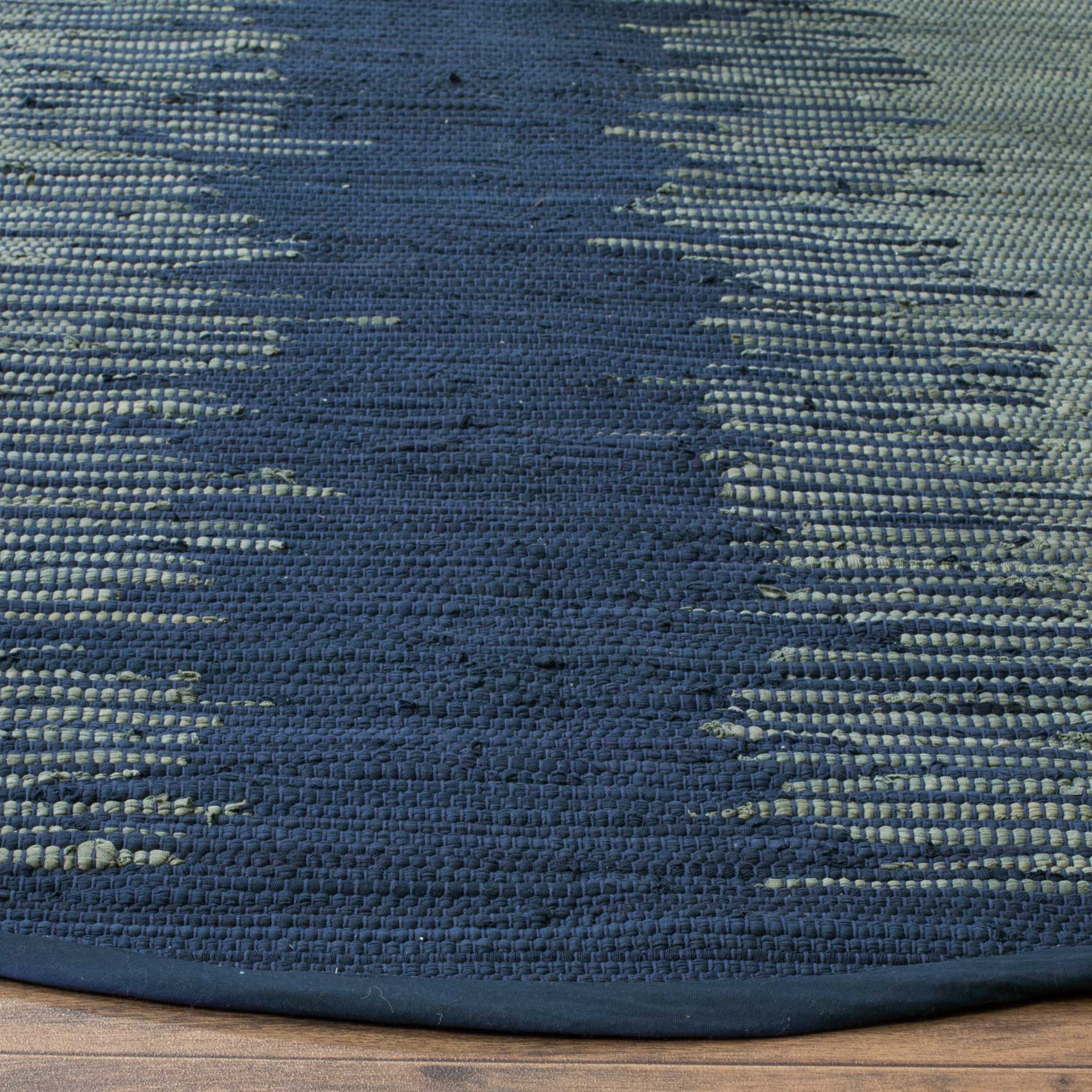 Montauk Dual Navy Round Rug - Image 2