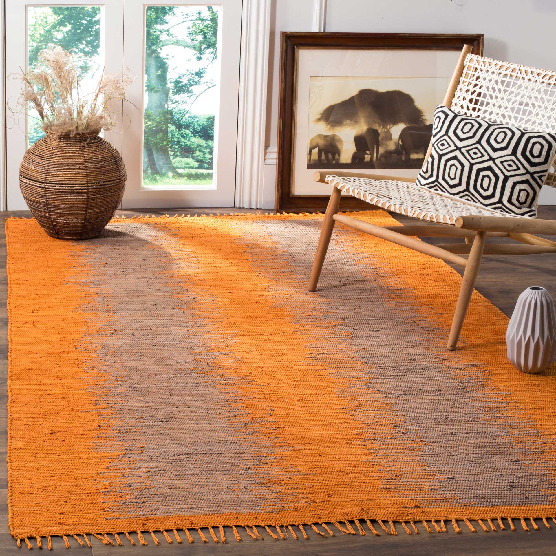 Montauk Dual Orange Area Rug - Image 5