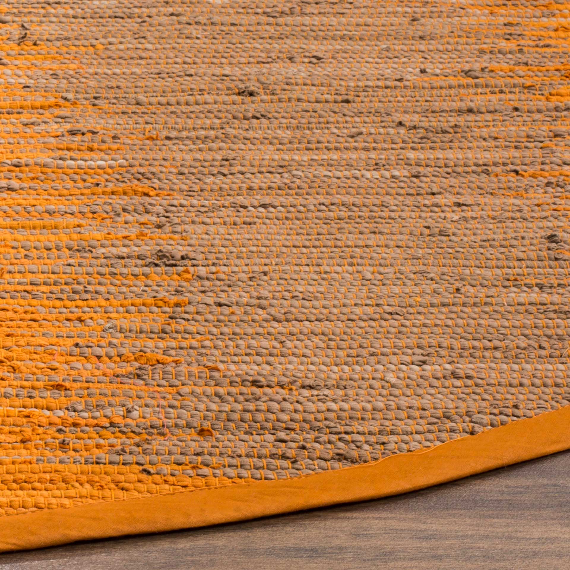 Montauk Dual Orange Round Rug - Image 2