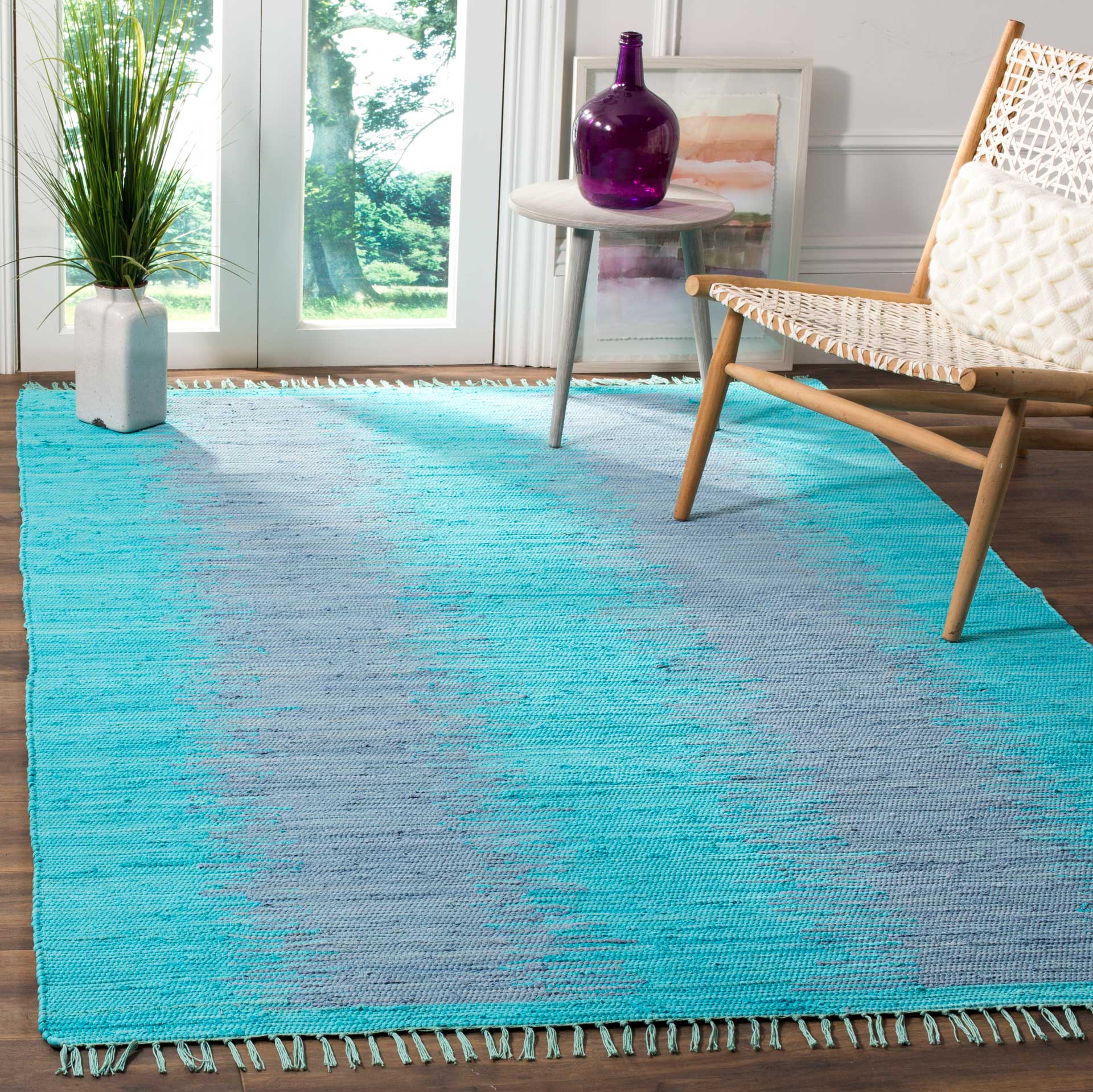 Montauk Dual Turquoise Area Rug - Image 5