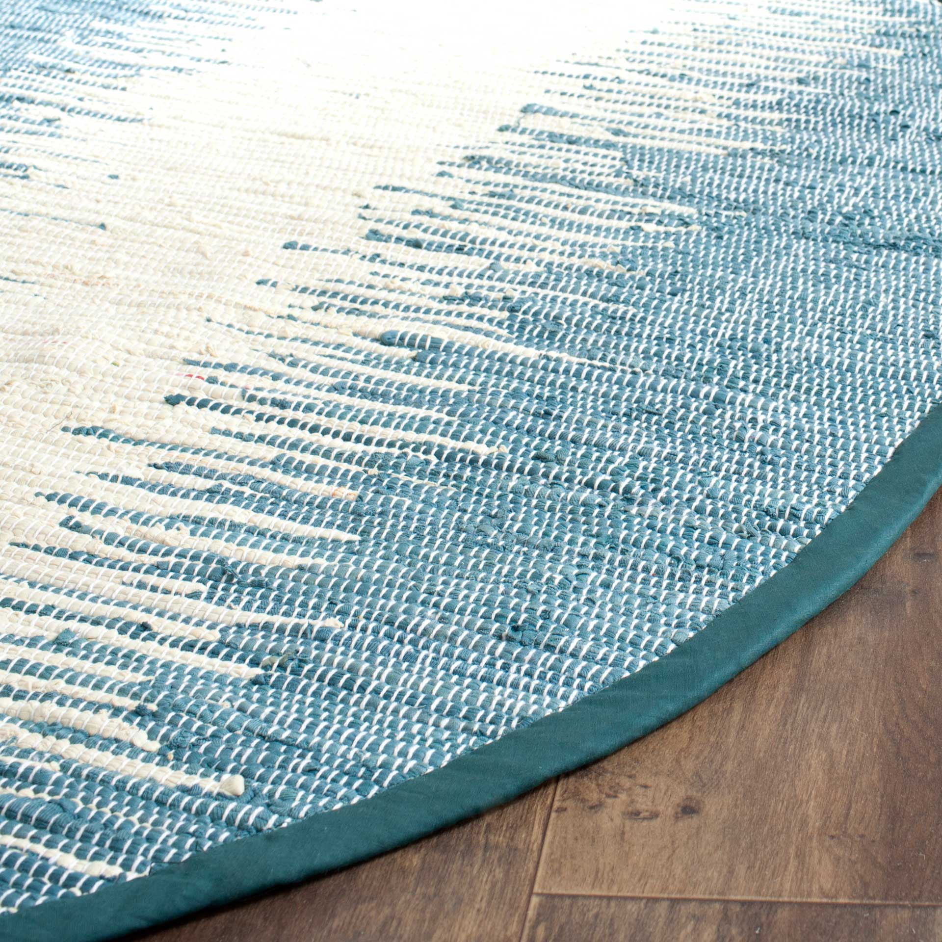 Montauk Frequency Blue Round Rug - Image 2