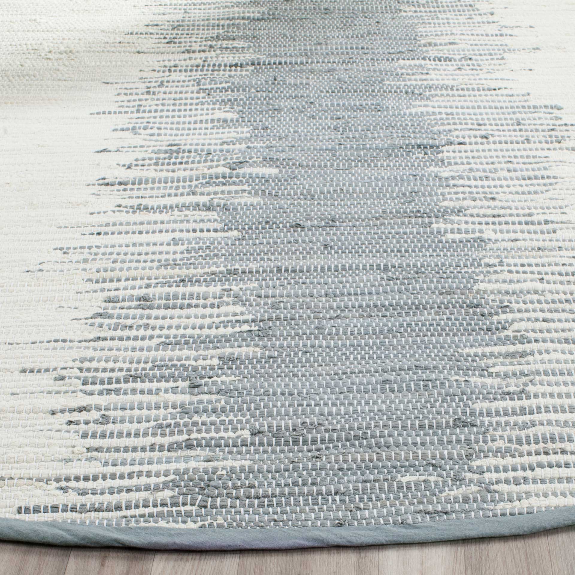 Montauk Frequency Gray Round Rug - Image 2